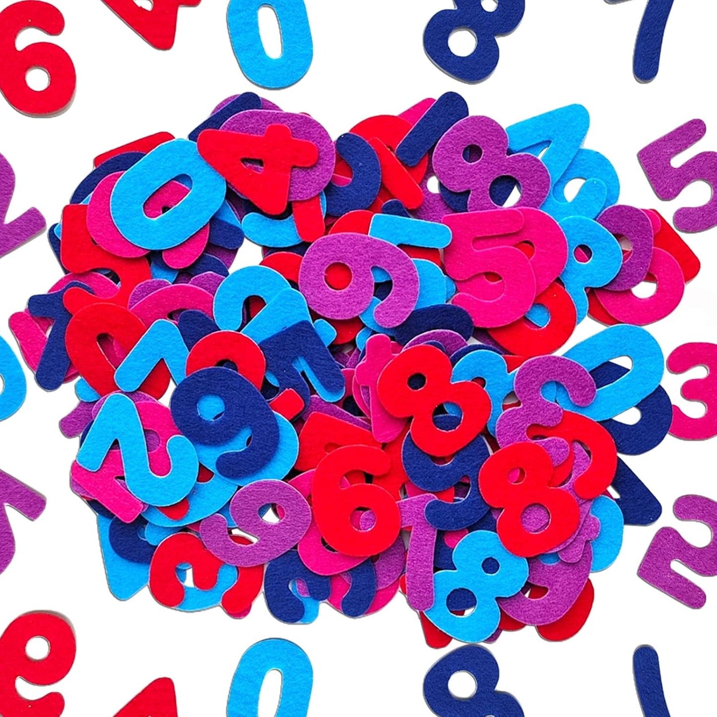 Number Stickers, Felt Stickers for Kids, Felt Numbers for Crafts, Craft Supplies for Scrapbooking 150pcs 1.58" Size