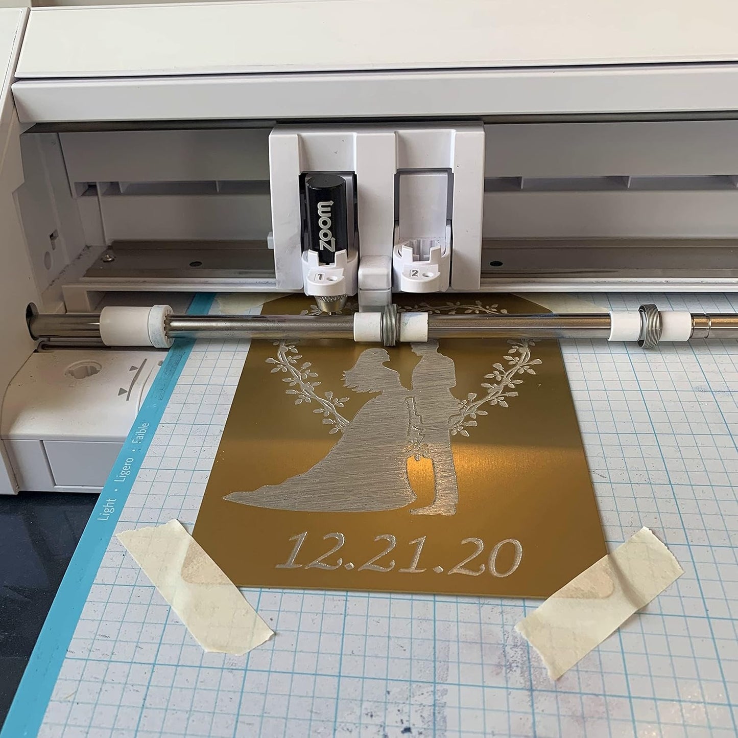 Zoom Precision Metal Engraving Sheets for Etching with Maker, Explore Air 2, Silhouette Cameo 4, Brother Scan and Cut Engraving Tool Tip Engraver; Blank Anodized Aluminum Sheets for Crafting - 3 Pack