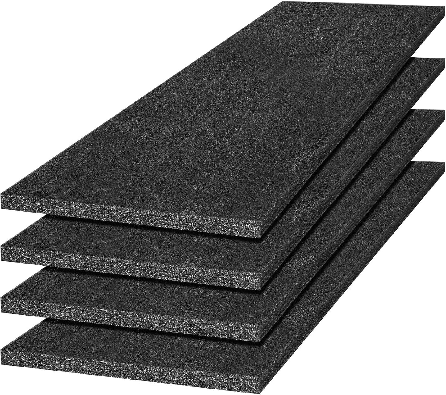 4 Pcs Polyethylene Foam Sheet Apart Insert Pad Cushion Foam Packing Cuttable Craft for Toolbox Case Storage Camera DIY Crafts Projects Organization (54 x 16 x 1 Inch)