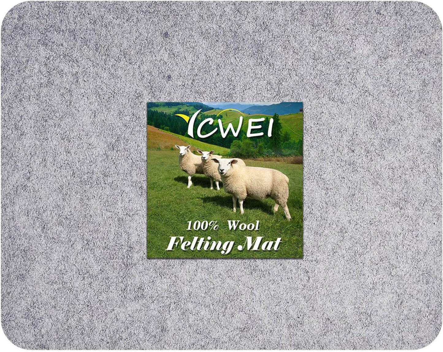 YCWEI YCWEI Needle Felting Pad,100% Natural Wool Needled Felting Mat, 5 x 6 x 1 inch Eco-Friendly Felting Block, Thick and Firm Needle Felting Base