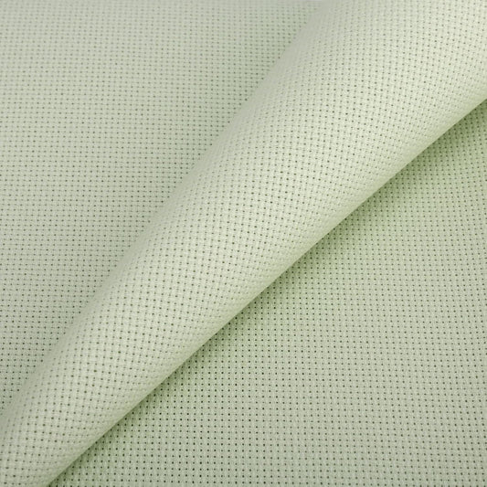 Aida Cloth 14 Count Cross Stitch Fabric,19×28inch (14CT, Light Green)