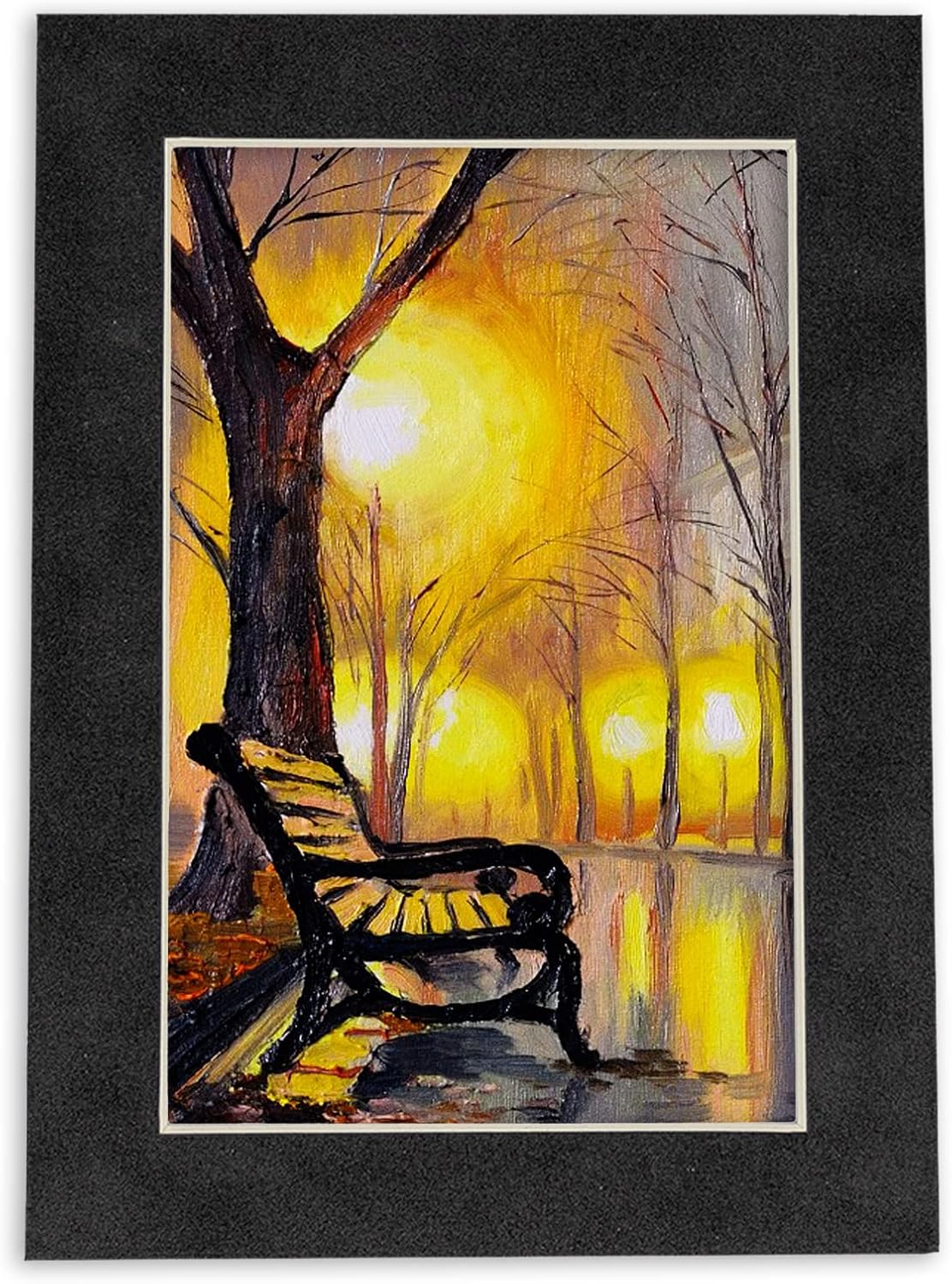 Poster Palooza 8.5x11 Mat Bevel Cut for 7x9 Photos - Acid Free Dark Grey Suede Precut Matboard - For Pictures, Photos, Framing - 4-ply Thickness