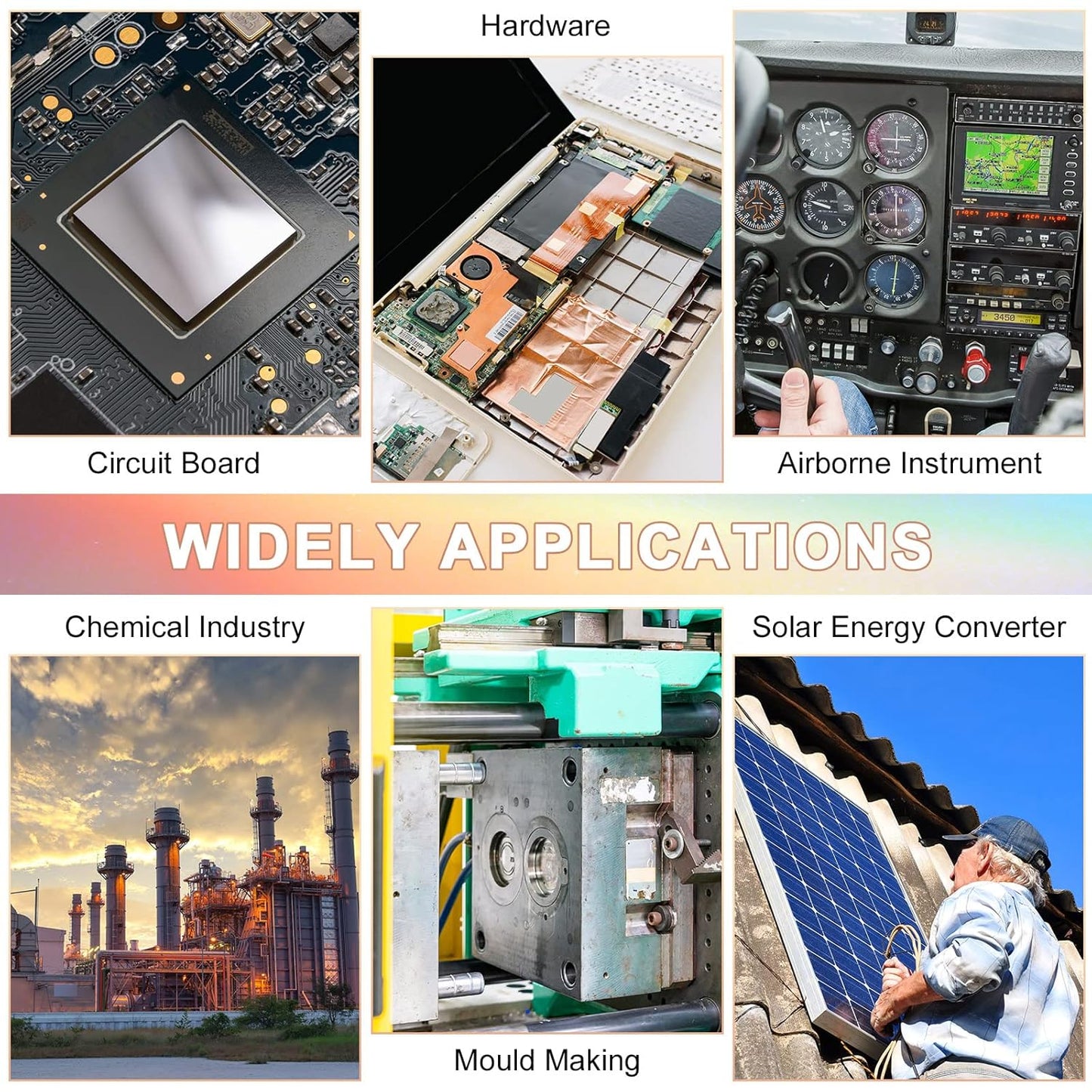 Therwen 4 Pieces Copper Sheets Plates Metal for Crafts 12 x 12 inch 24 Gauge 0.5mm Thickness No Scratches Pure Copper Sheet for Jewelry Repairs Electrical(4 Pcs,12 x 12 inch)