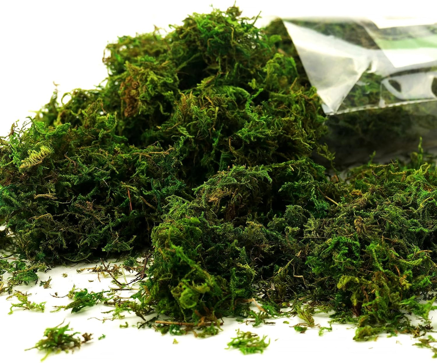 Moss for Plants Indoor, 16OZ Fresh Green Artificial Moss for DIY Crafts, Table Centerpieces- Faux Grass for Hamsters Micro-Landscape Terrariums Centerpieces Decor (Fresh Green)