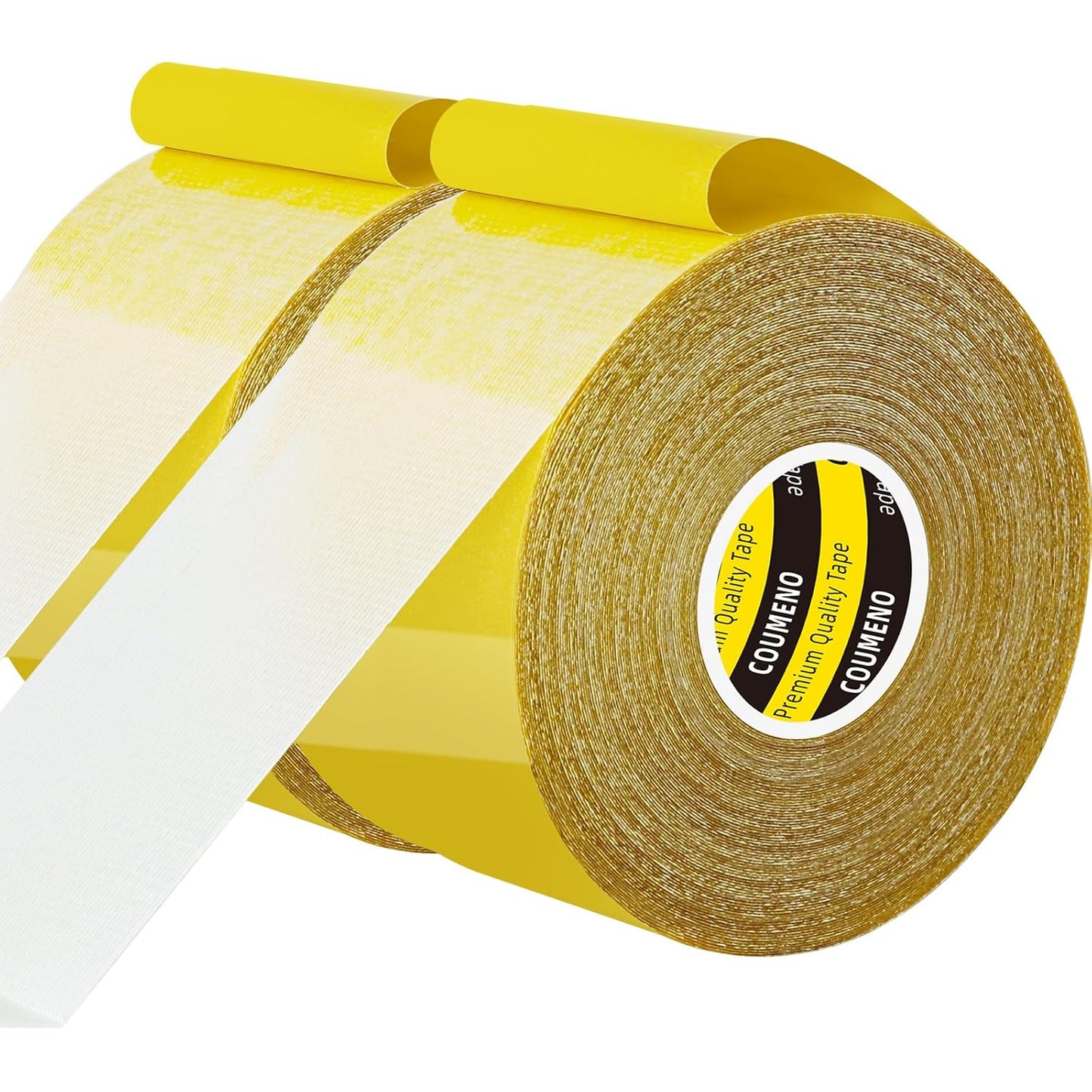 2 Pack Double Sided Tape Heavy Duty Strong Wall Adhesive with Fiberglass Mesh, Super Sticky Resistente Clear Tape, Easy Use Mounting Tape 2.2inX33FT