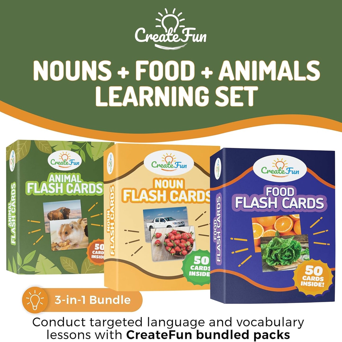 150 Noun Food and Animal Flash Cards Set, Montessori Educational Games, Vocabulary Builder Picture Cards for Speech Therapy, ESL, Occupational Therapy, Autism, Dementia and SLP Learning Materials