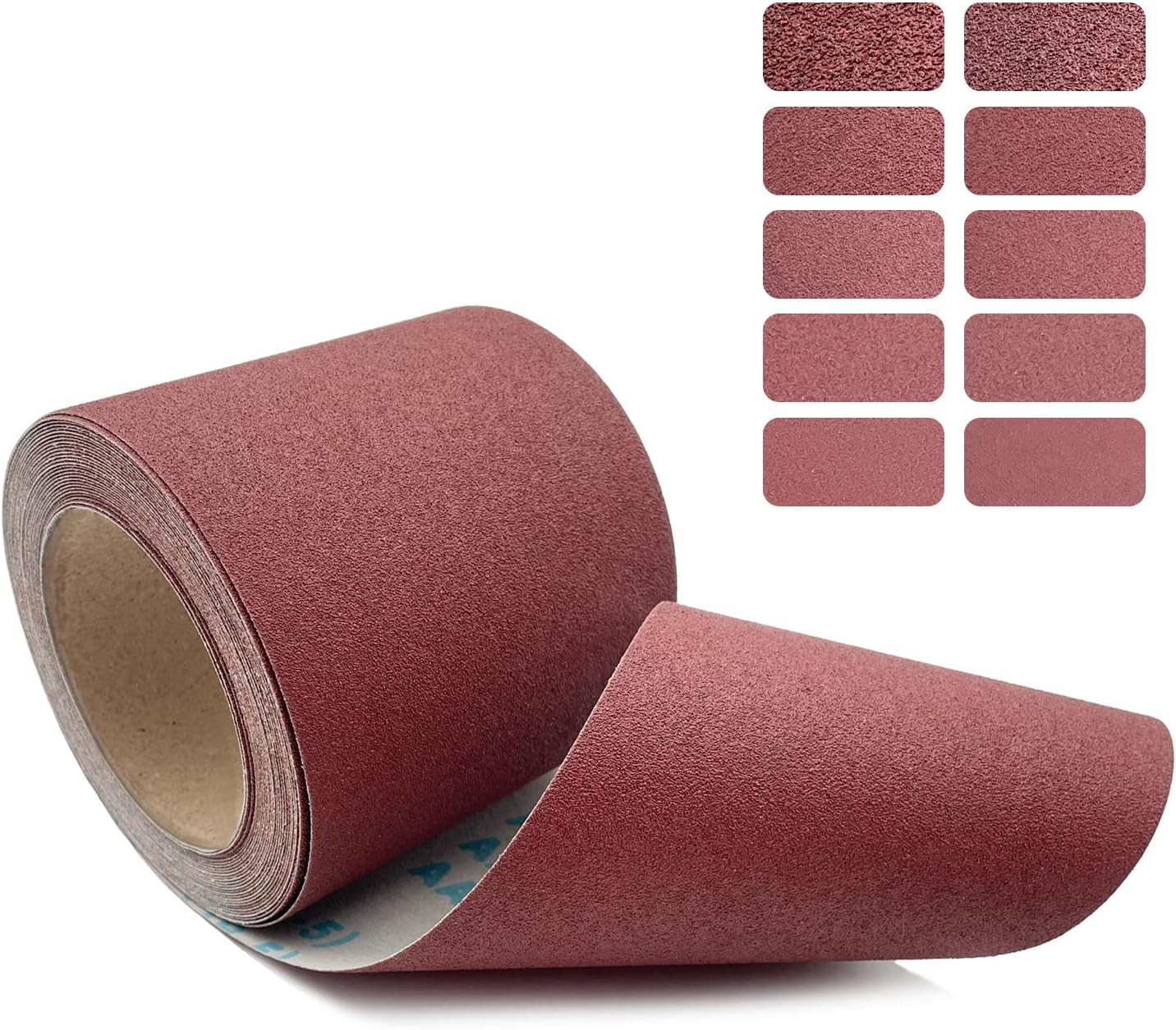120 Grit Emery Cloth Roll, 4.5 Inch Wide 32.8 Ft Long (Equals 1/4 Sheet Sandpaper 71 Pcs) Abrasive Sandpaper Rolls for Metal Automotive Wood Furniture Sanding Paper Drum Palm Sander (120 Grit)