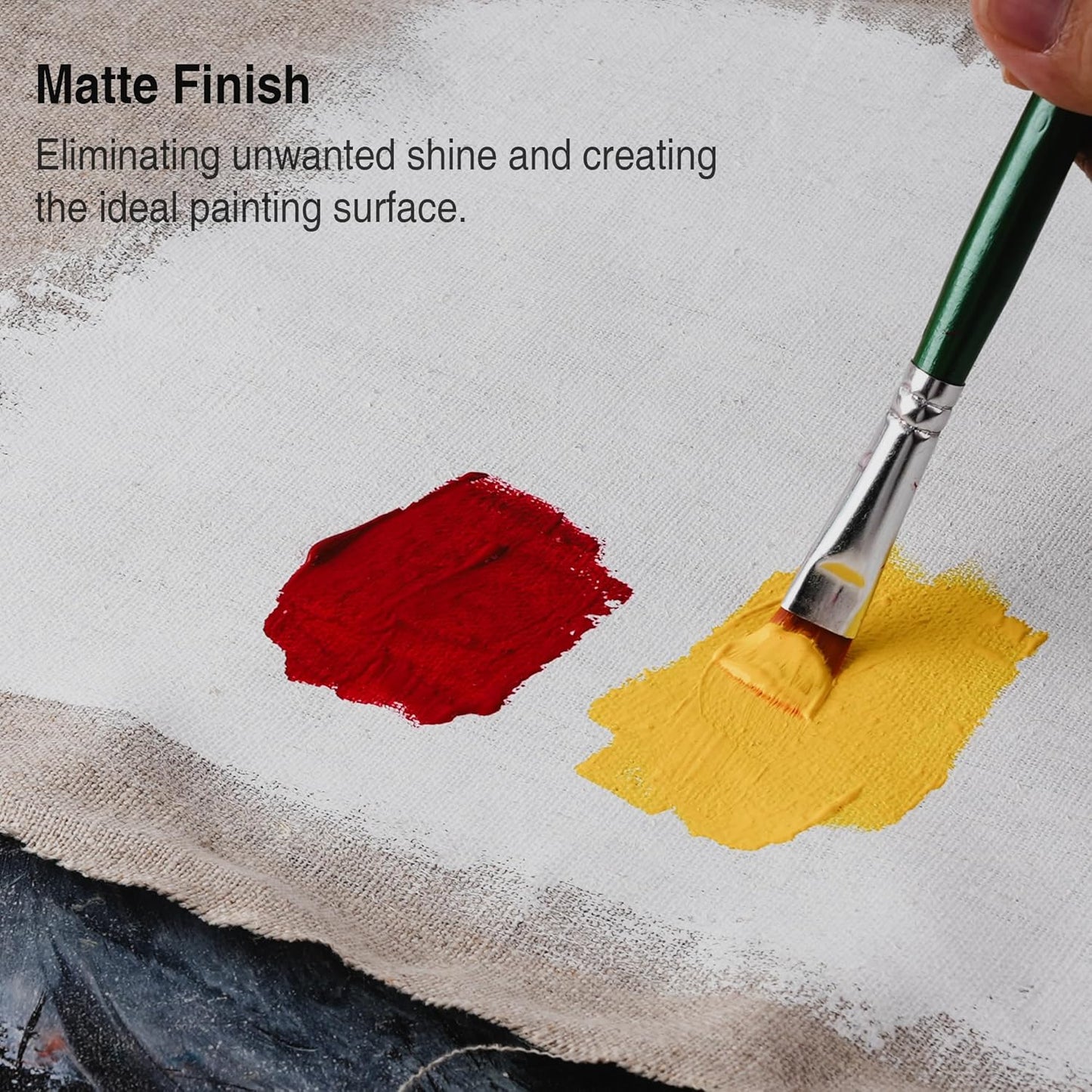 PHOENIX White Gesso Primer - 16.9 Fl oz. / 500ml White Gesso for Canvas Surface Prep Medium for Oil Acrylic Paints