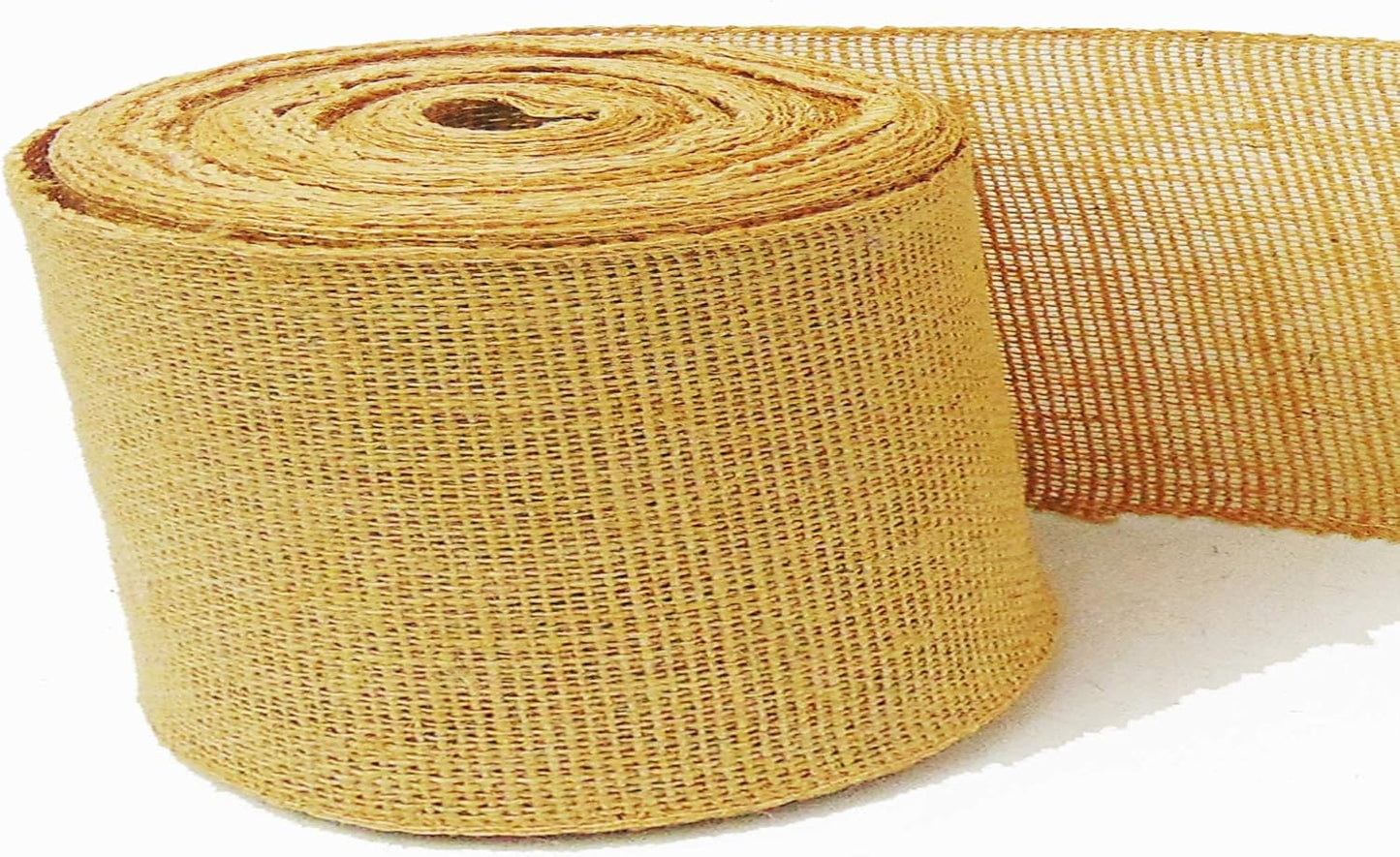 3 Pack- 90 Ft, Burlap Ribbon 2 1/2" x 10 Yards Natural Jute 2.5 Inch 30ft roll (Natural, 2 1/2" X 10Yards) Total 30 Yards