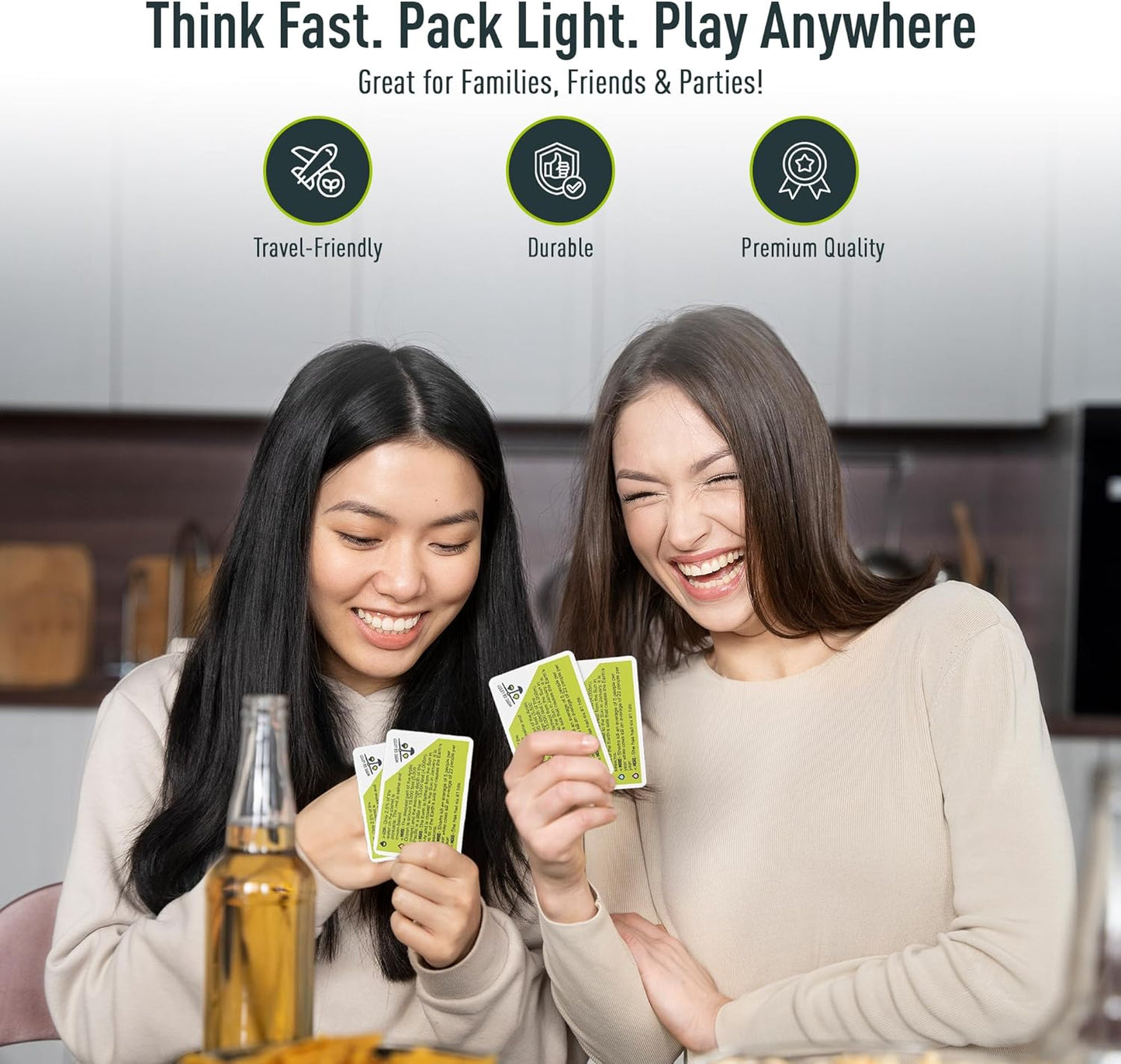 More Or Less? Trivia Card Game - Compact & Fun - Ideal for Travel, Families, Game Nights 5 Trivia Categories: Random, Places, Science & Tech, Nature and Entertainment