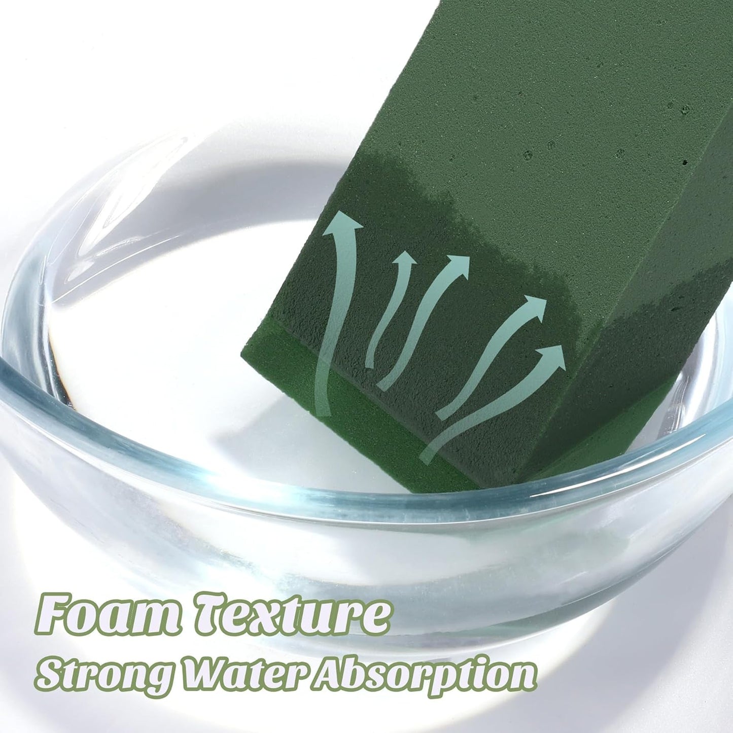 24 Packs Floral Foam Blocks Wet & Dry Floral Foam Bricks 5.5x3.1x1.8 Inch Flower Arranging Kit for Fresh and Artificial Flowers Florist Foam Blocks for Wedding Home Decor