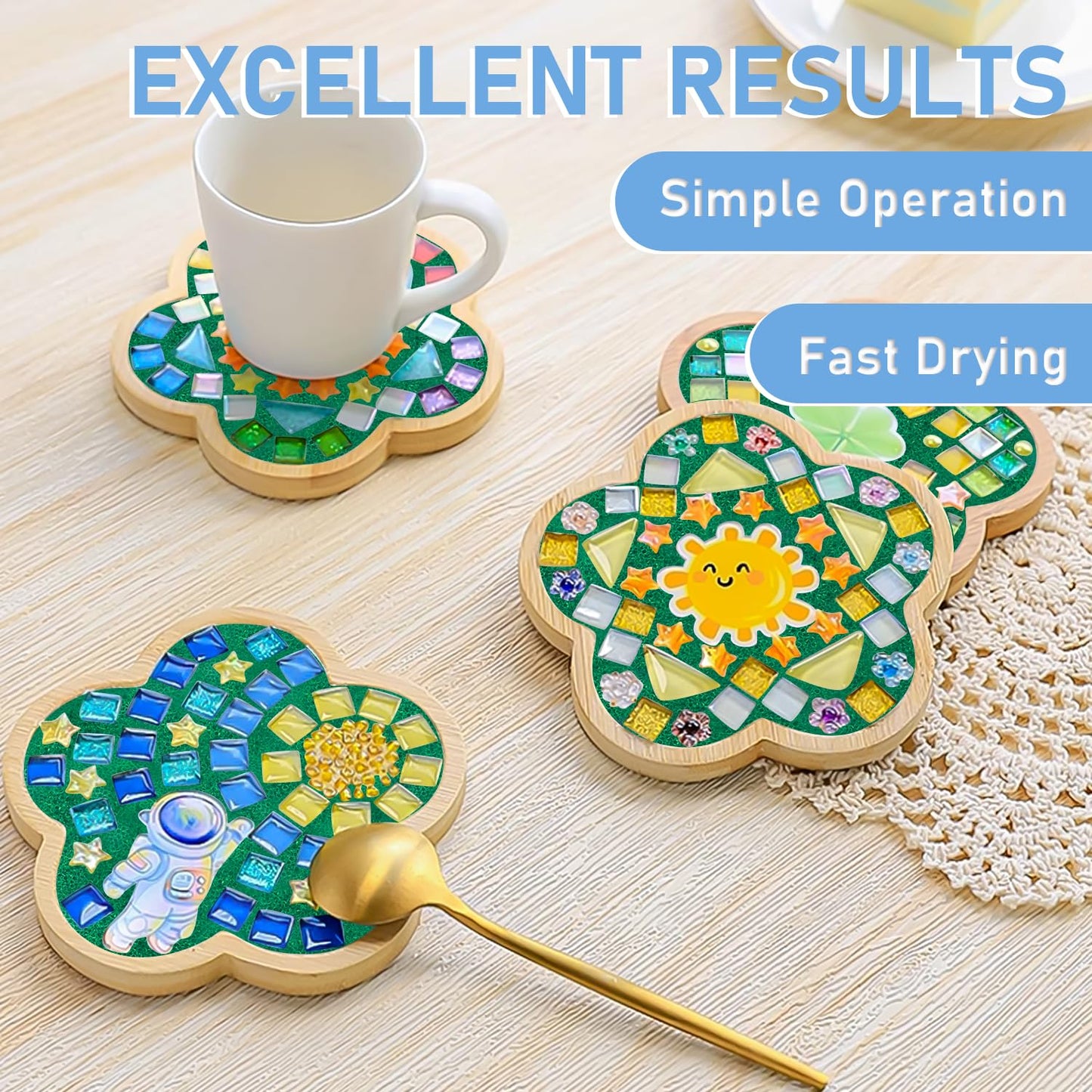 Mosaic Crystal Grout, Mosaics Tile Tools, Mosaic Tile Accessories – Essential for Handmade Grouting and Perfect for DIY Craft Projects (Green, 8.8oz)