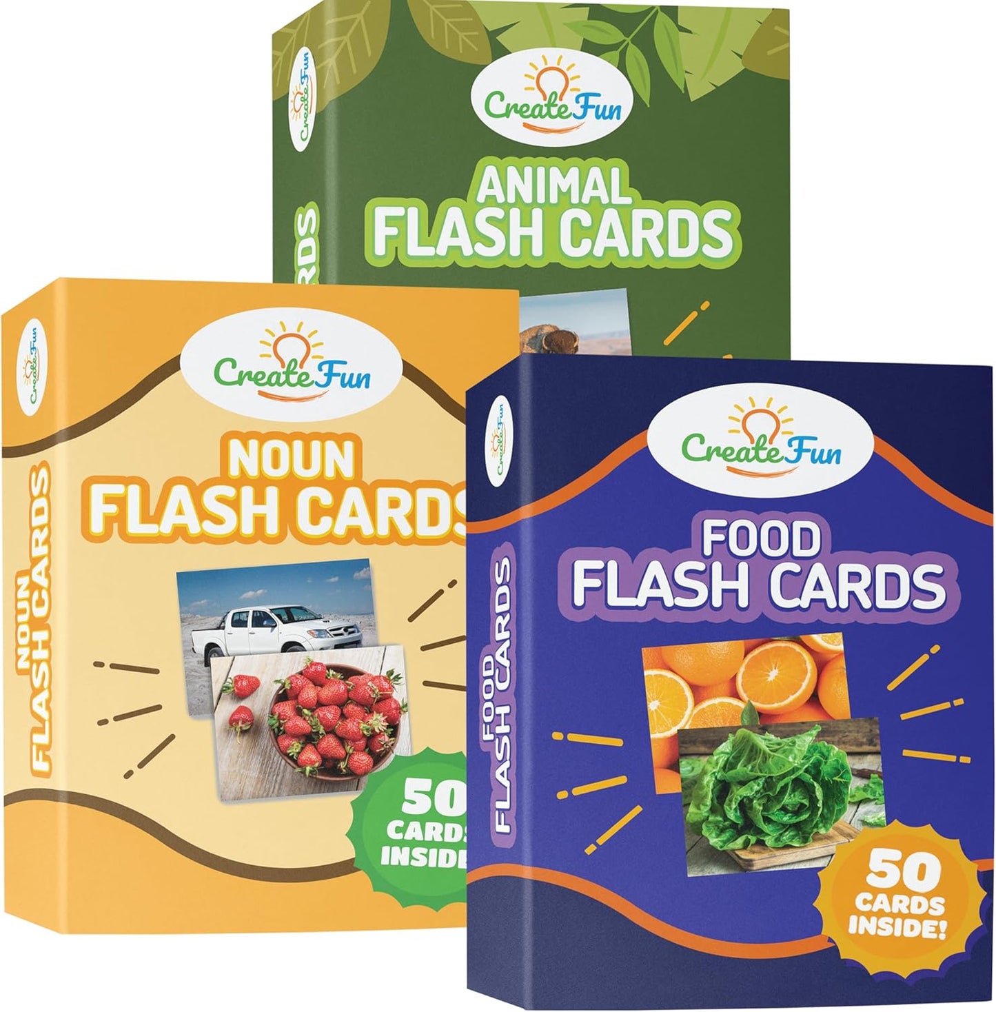 150 Noun Food and Animal Flash Cards Set, Montessori Educational Games, Vocabulary Builder Picture Cards for Speech Therapy, ESL, Occupational Therapy, Autism, Dementia and SLP Learning Materials