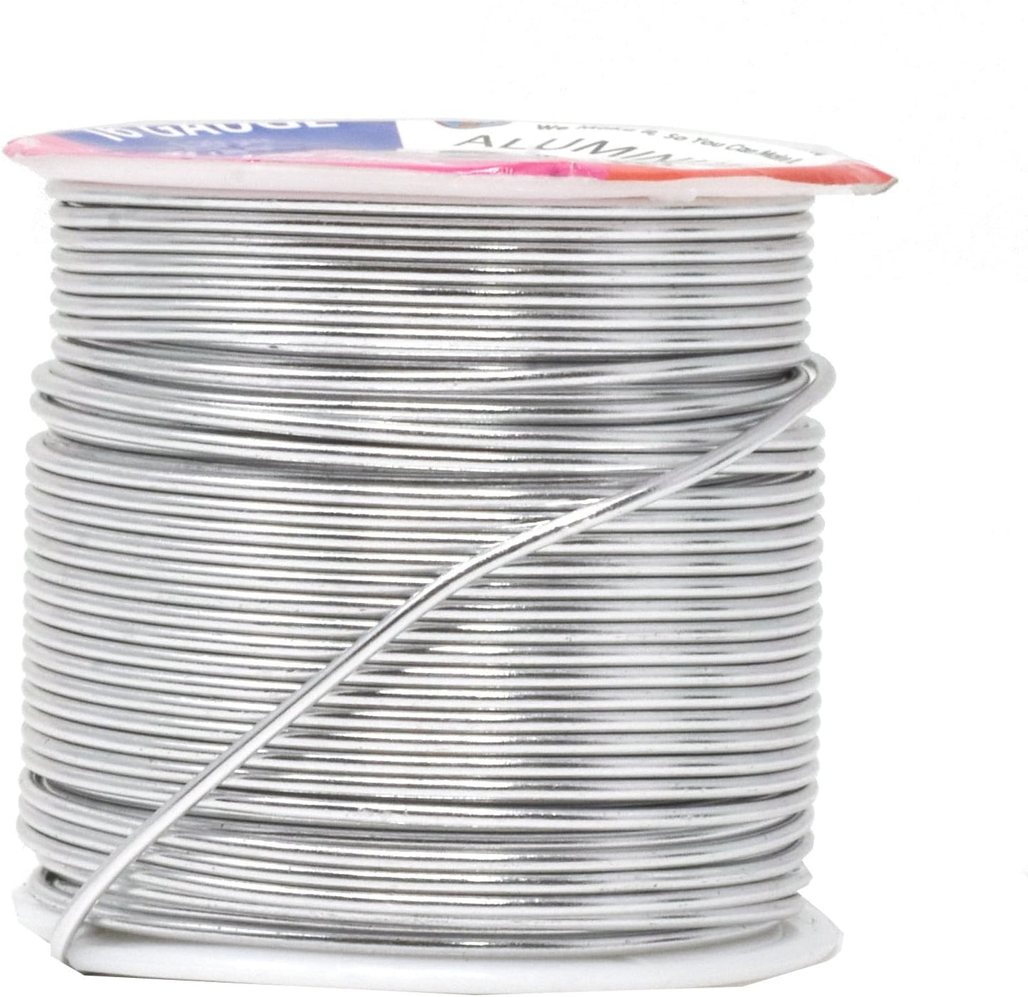 Mandala Crafts 16 Gauge Anodized Aluminum Craft Wire for Jewelry Making – 390 FT Colored Flexible Silver Combo Wire - Bendable for Bonsai Armature Crafting Sculpting