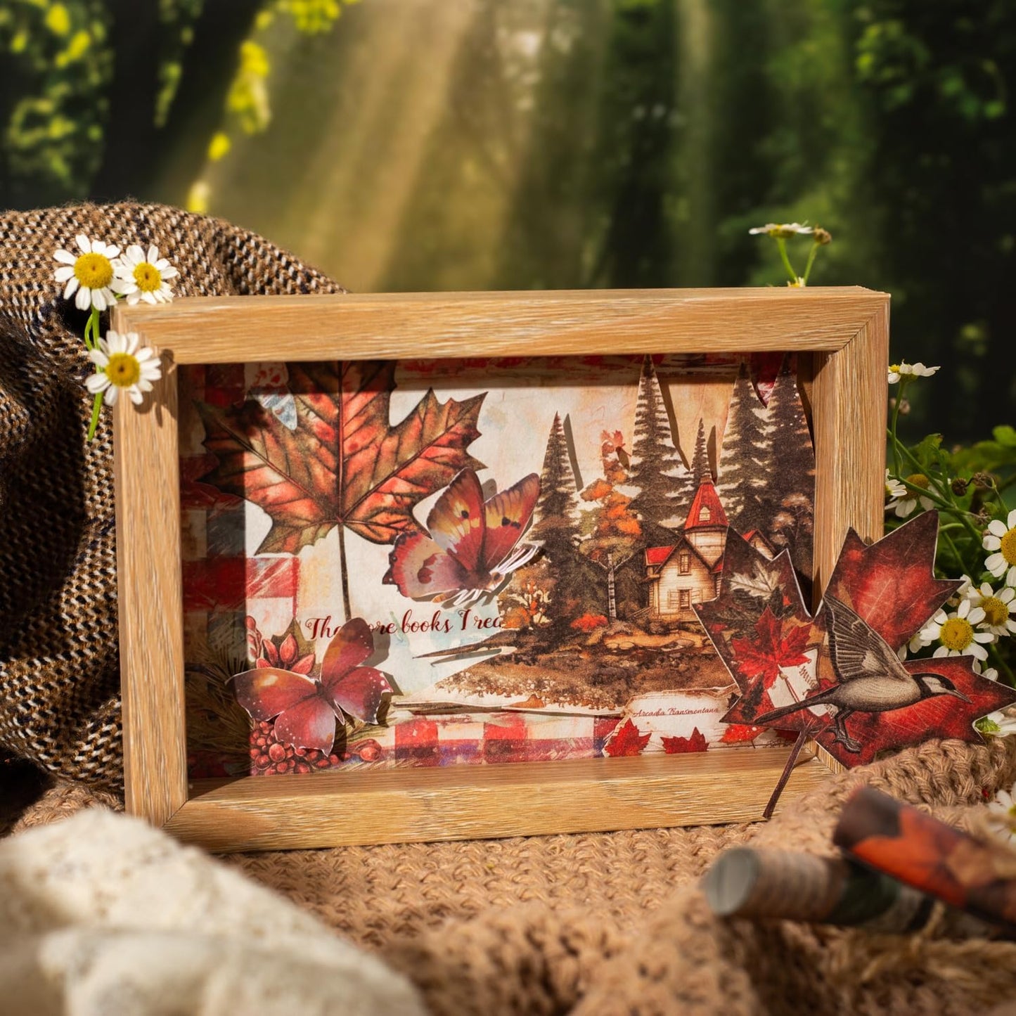 Leaf Scrapbook Paper Set, 180 PCS Vintage Botanical Ephemera for Junk Journaling, Scrapbooking, DIY Crafts, and Art Supplies