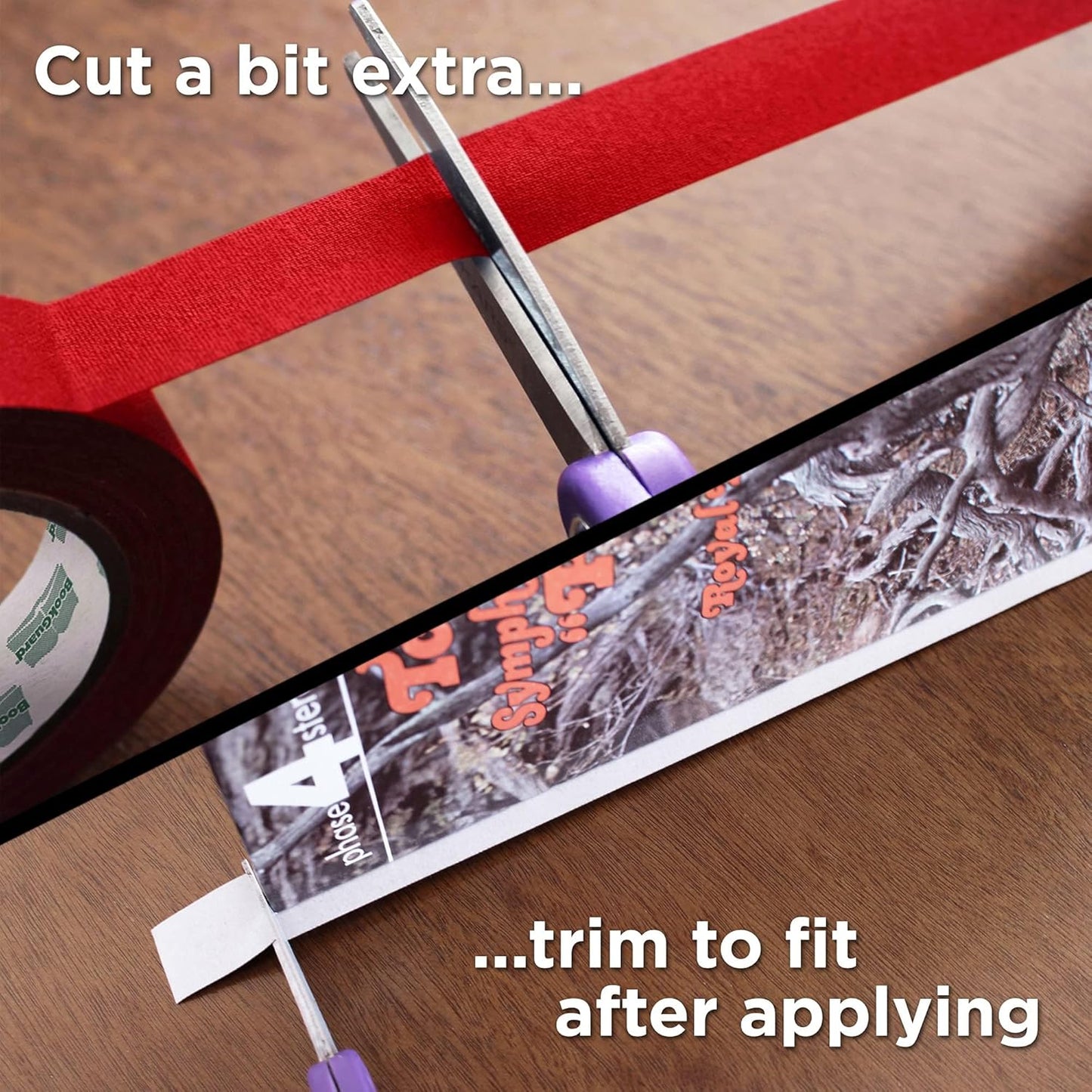 BookGuard 1 Inch Premium Bookbinding Repair Cloth Tape, 15 Yard Roll, Red