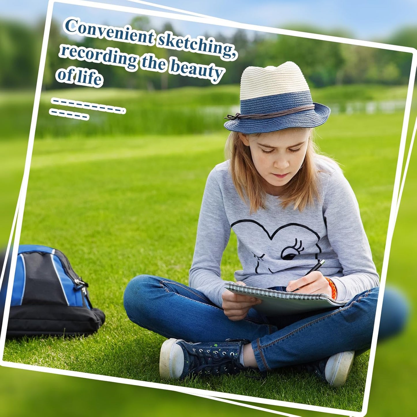 Jexine 20 Pcs 5.5'' x 8.5'' Top Spiral Bound Sketch Pad 30 Sheet Each(68lb/100gsm), Sketching Drawing Pad Artist Sketch Pad Kids Drawing Paper Art Sketchbook for Charcoal Graphite Painting