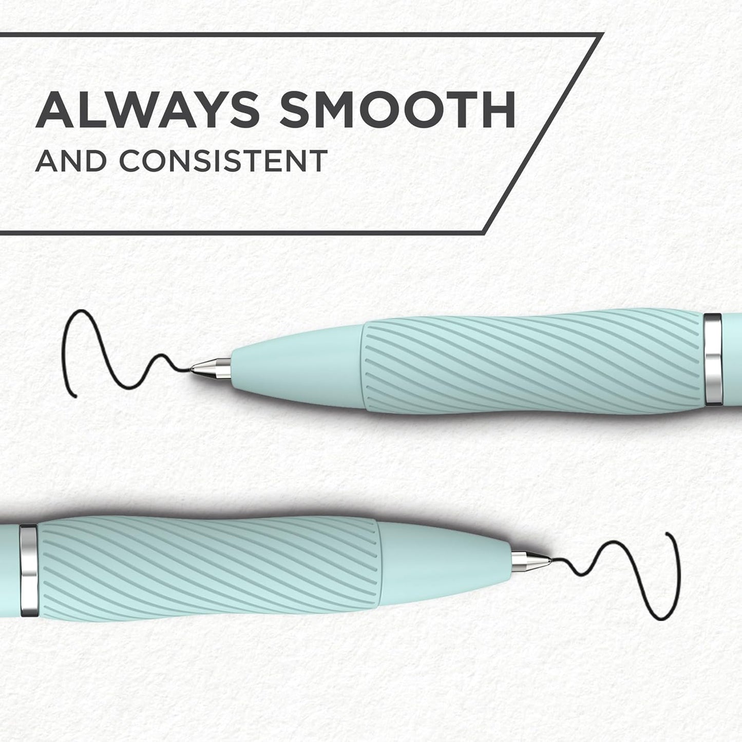 Sharpie S-Gel, Gel Pens, Medium Point (0.7mm), Assorted Fashion Barrels, Black Ink, 12 Count - Office, Teacher, School Supplies