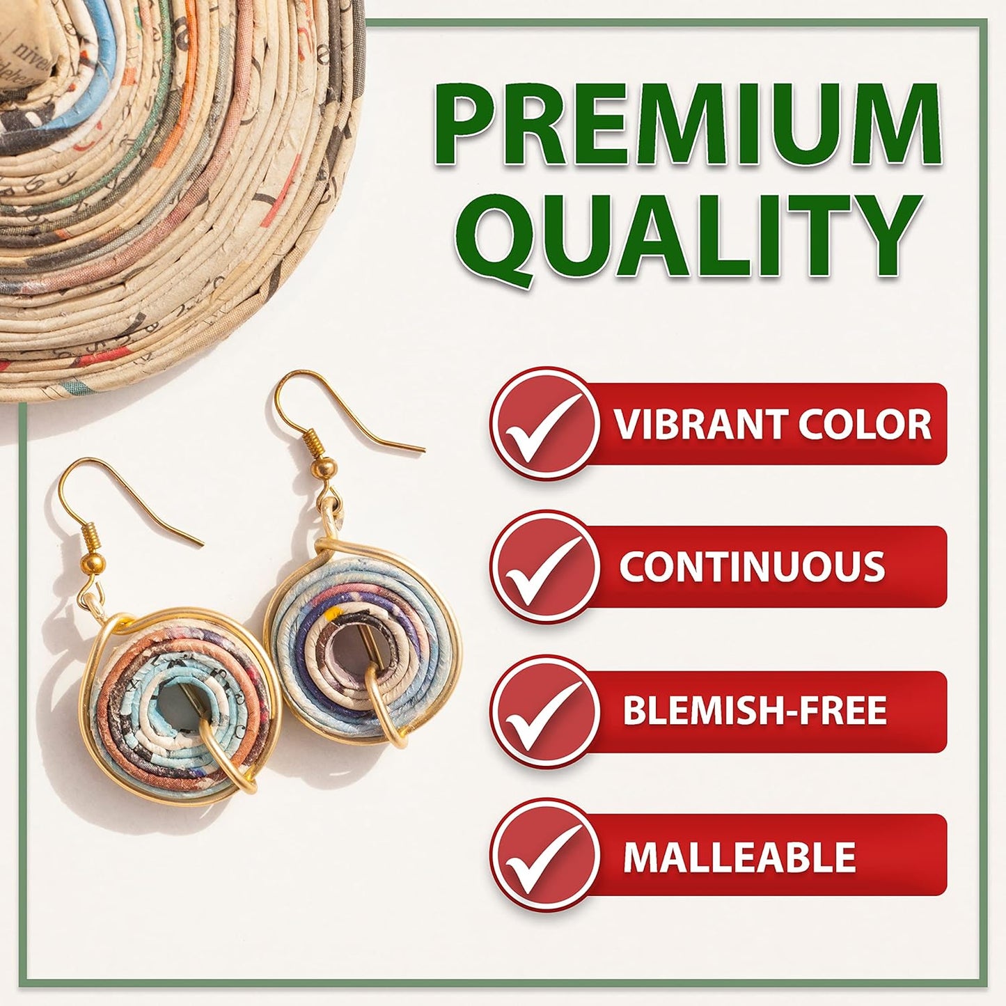 Mandala Crafts 14 Gauge Anodized Aluminum Craft Wire for Jewelry Making - 60 FT Colored Flexible Gold Tone Wire - Bendable for Bonsai Armature Crafting Sculpting