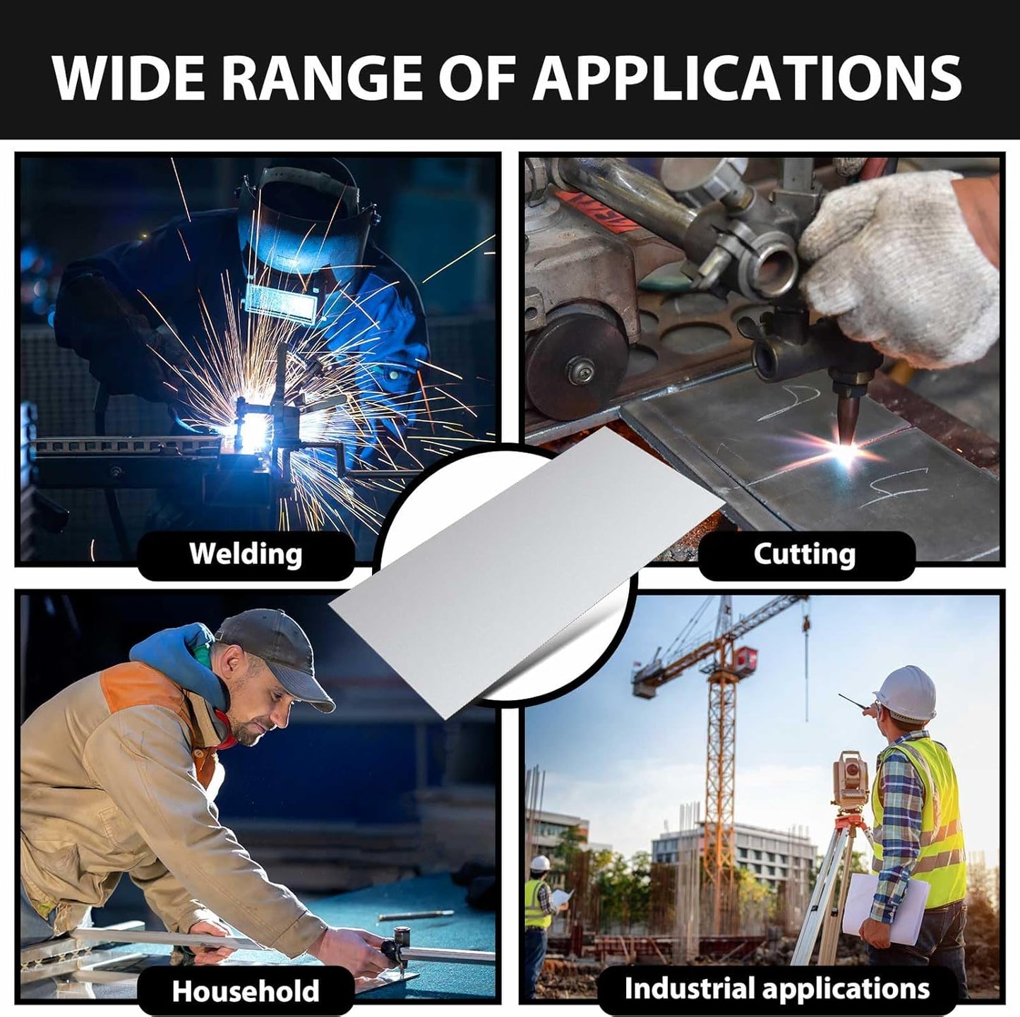 Hicarer 1 Pcs Mild Steel Sheet Cold Rolled 18 Gauge Metal Plate Weldable Metal Sheets for Professional Industrial DIY Use, Clean Surface Easy to Weld (36'' X 12'')