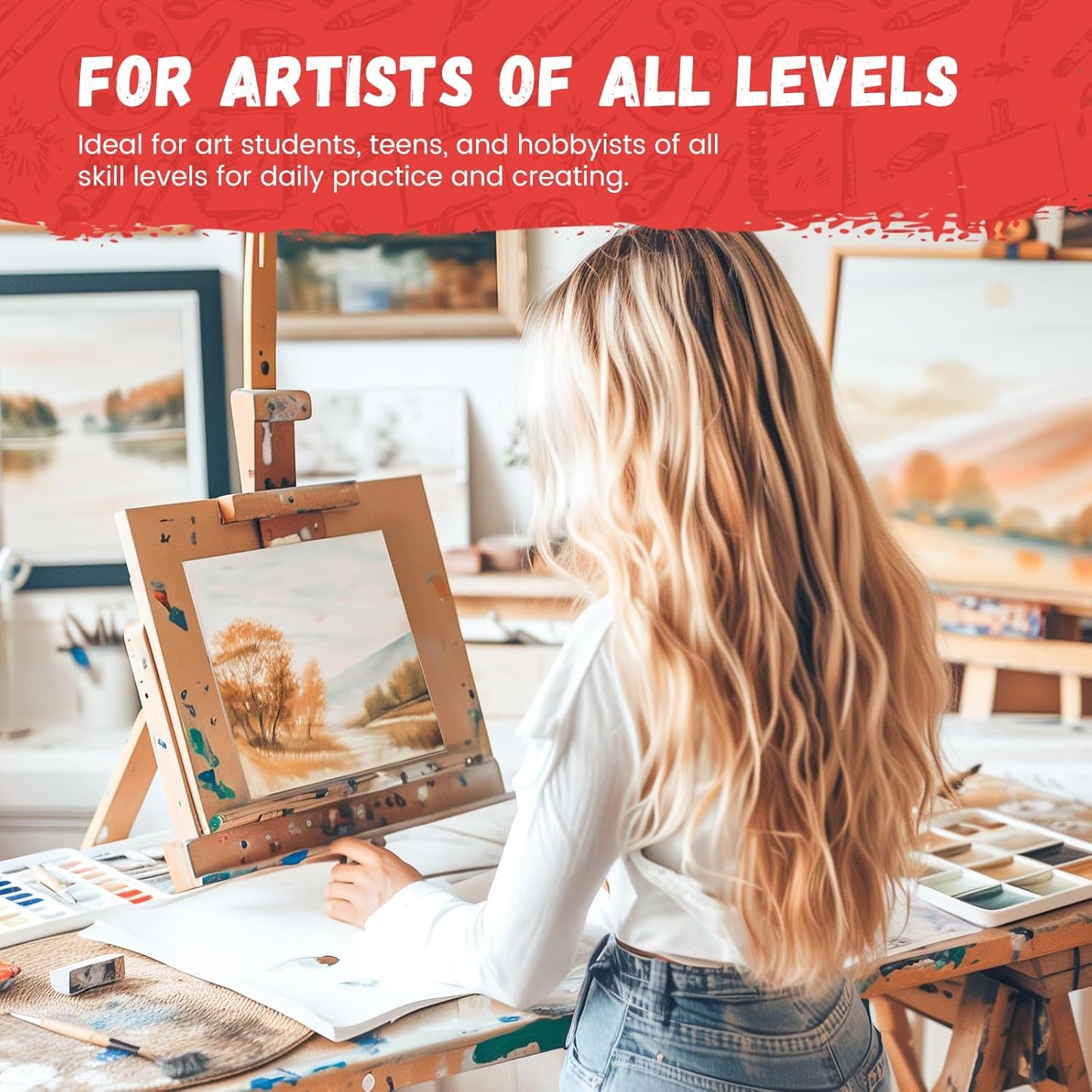 Simetufy 30 Pack 9x12 Inch Canvas Boards for Painting Bulk, Kids Art Novices Blank Canvas Panels, Gesso Primed 100% Cotton for Acrylic Oil Watercolor Tempera Paint