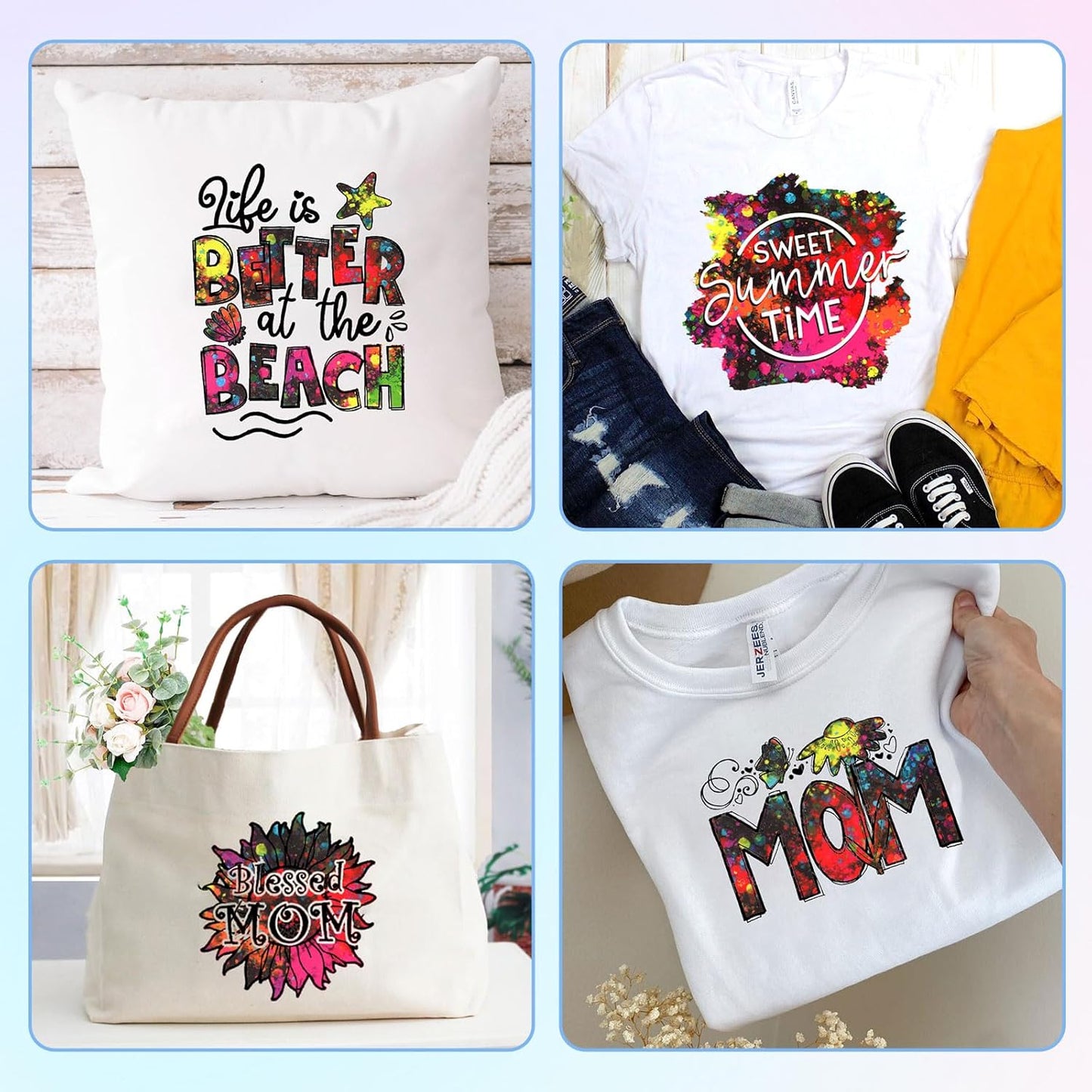 Tintnut Splash Heat Transfer Vinyl Roll - 12" x 5ft Mutilcolor Watercolor Ink Patterned HTV Splatter Iron On Vinyl DIY T-Shirts Hats Clothes Canvas Bags