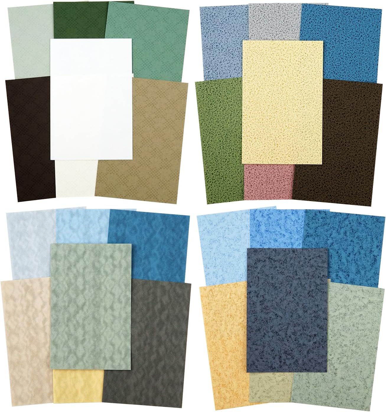 Textured Scrapbook Paper Set, 120 PCS Retro Decorative Craft Paper for Journaling, Scrapbook Supplies, DIY Card Making, Collage, and Planner 3.07 × 4.72 inch