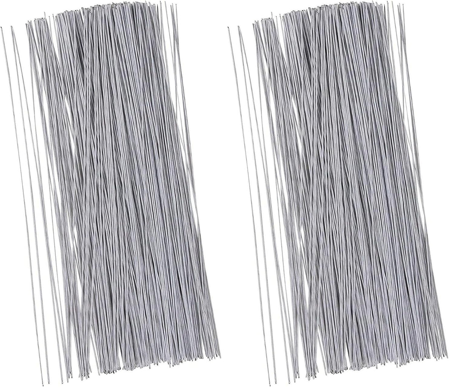 Juvale 600-Pack White 18 Gauge Floral Wire Stems - 16 in Length - Pre-Cut & Bendable Craft Wire - for DIY Artificial Flower Arrangements