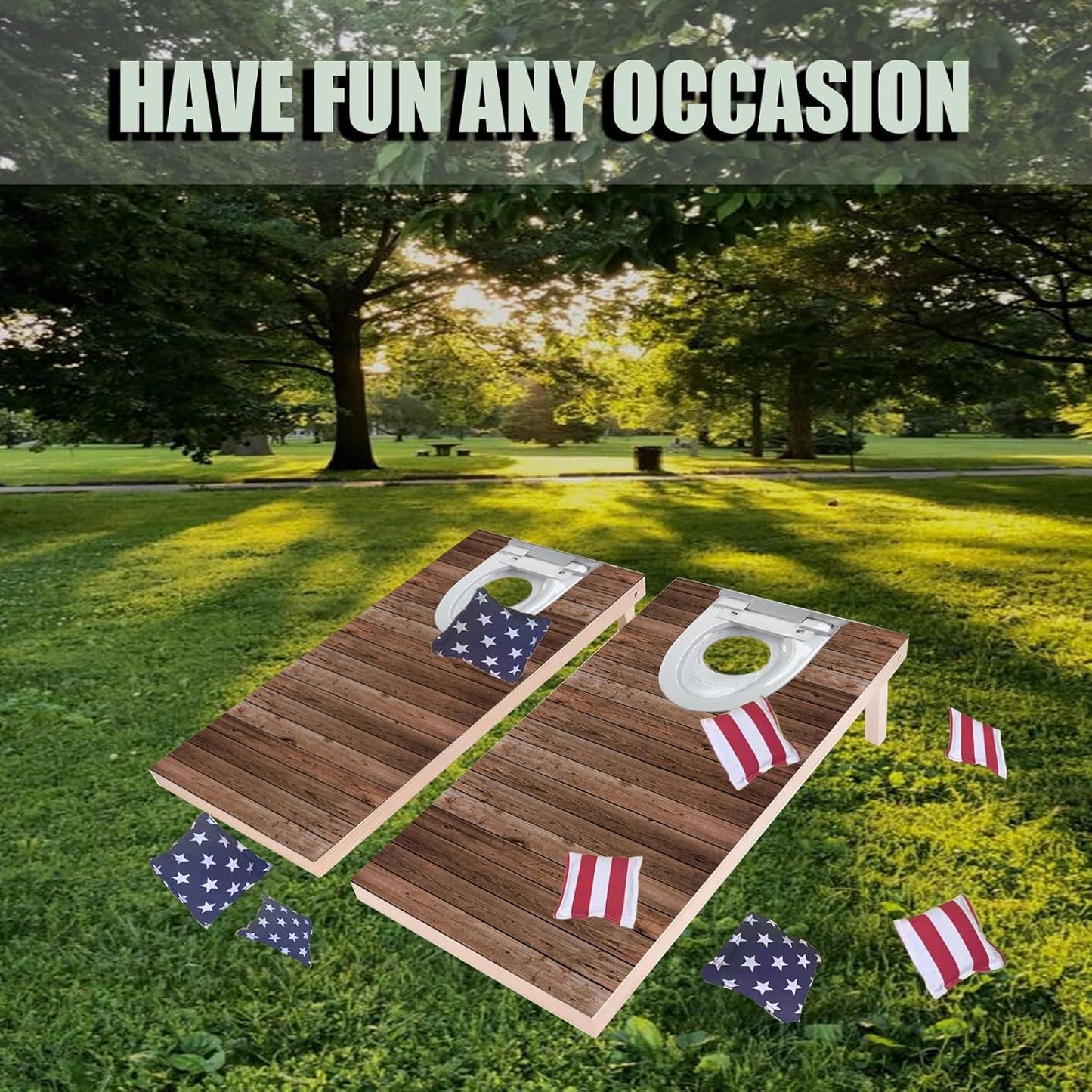 4×2FT Cornhole Board Set,Wooden Corn Hole Games for Adults Bean Bag Toss Game Set, with Corn Hole Bags Set 8,2 Cornhole Boards and a Carrying Case for Wedding/Party/Outdoor/Hiking/Yard