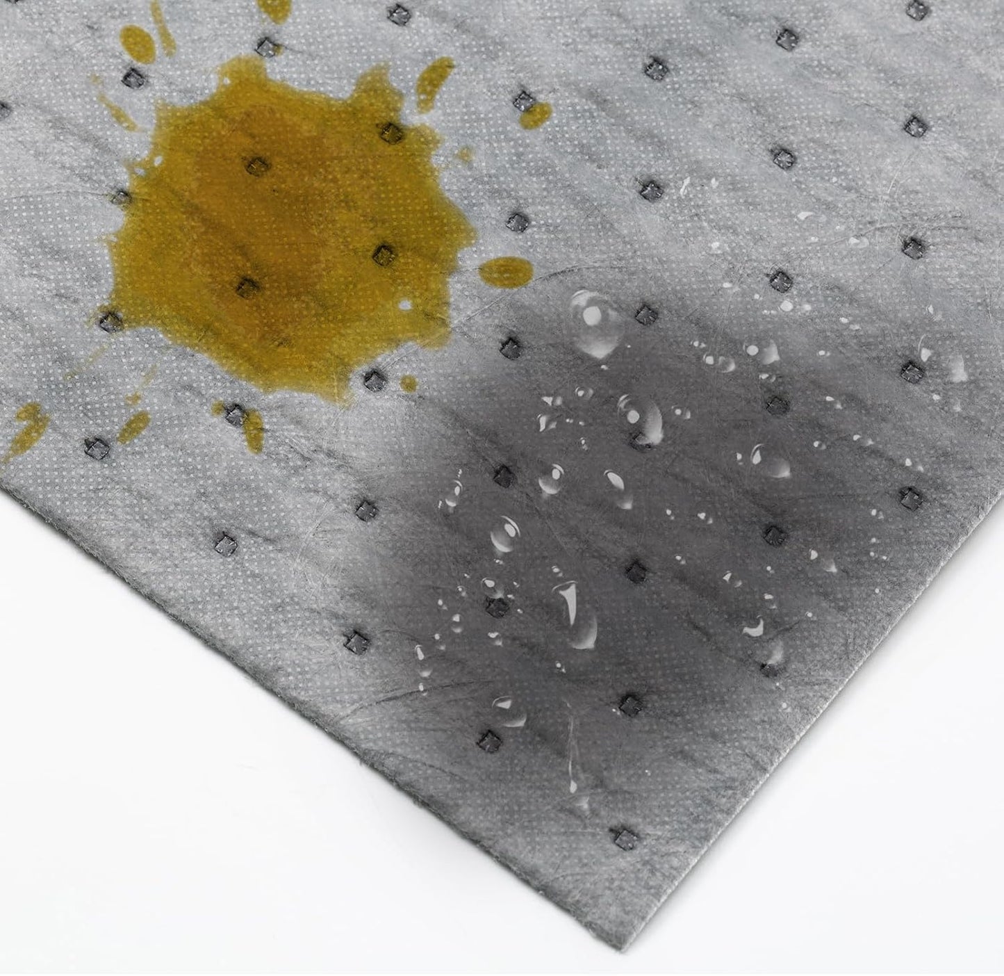 15" x 20" Heavyweight Oil and Water Absorbing Pads,Gray Absorbing Heavy Weight Oil and Water Absorbent Mat Pad 30Pads(Gray)