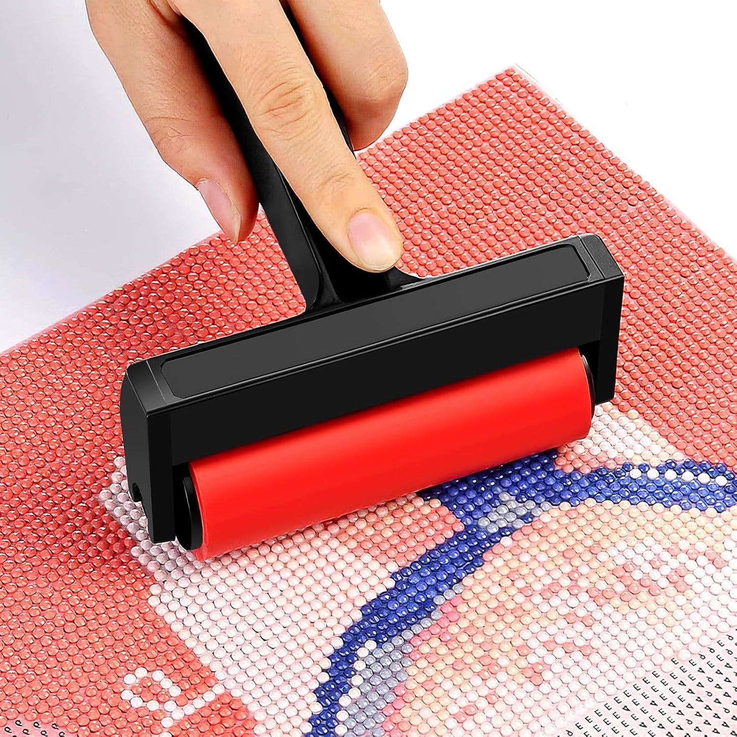 Ciieeo 10 Pcs Red Roller Mini Tools Hand Tools Tools Printmaking Brayer Hard Rubber Applicator DIY Craft Brush Manual Rubber Roller Small Brayer Painting Roller Ryle Plastic Ink