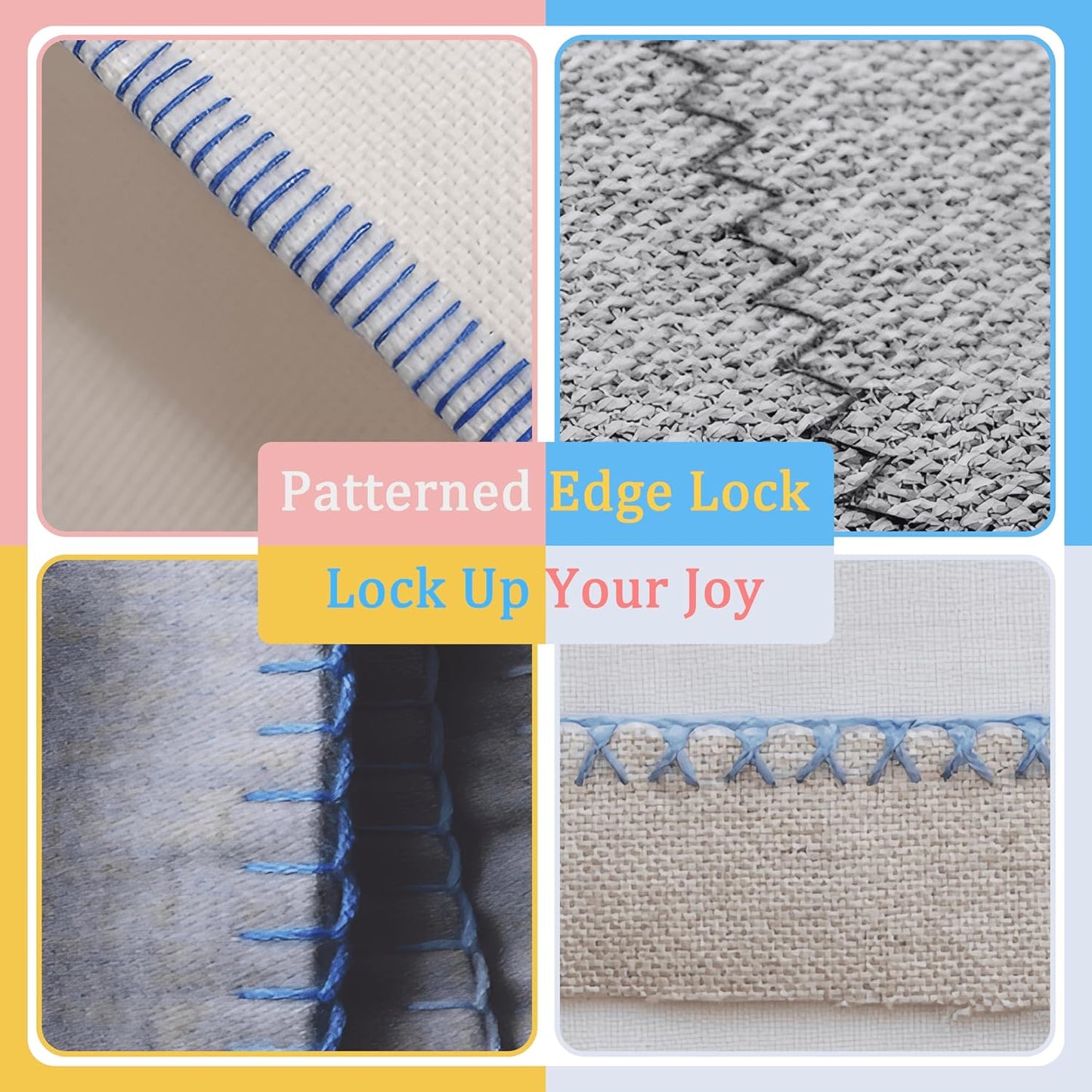 1 PCS 3mm Edge Lock Seam Guide, Mini Sewing Finger Ruler for Hand Sewing, DIY Sewing Kit Tool, Sewing Needle Gauge Measuring Guide, Blue