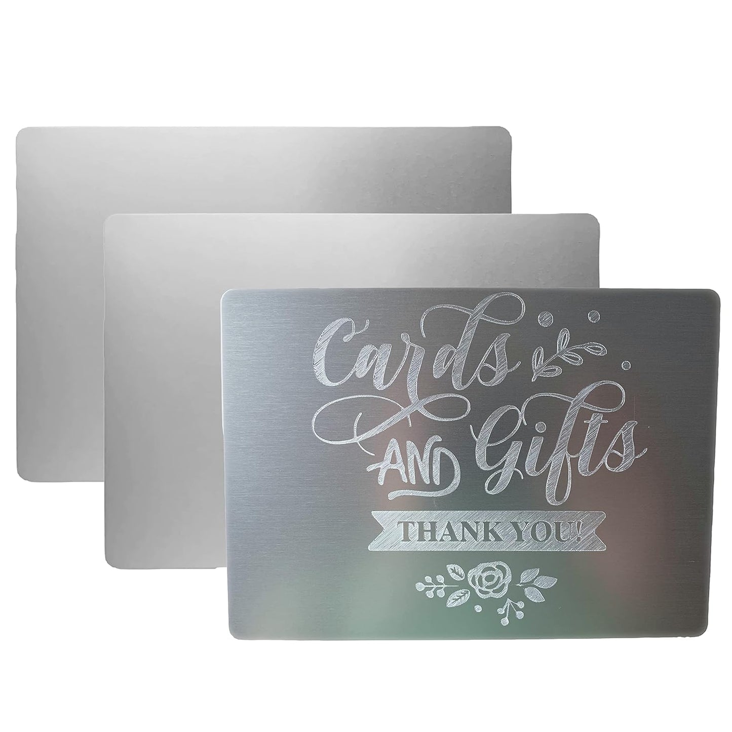 Metal Engraving Sheets for Etching with Maker, Explore Air 2, Silhouette Cameo 4, Brother Scan and Cut Zoom Precision Engraving Tool Tip Engraver; Blank Anodized Aluminum Sheets for Crafting - 3 Pack