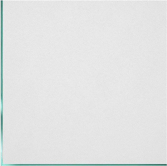 Coavas Window Privacy Film Frosted Glass Static Clings, Decorative Bathroom Door Privacy Film Day and Night, Heat UV Blocking Anti-Glare Frosting Stickers Renter Non-Adhesive, 45.2 x 157.5 Inch, White