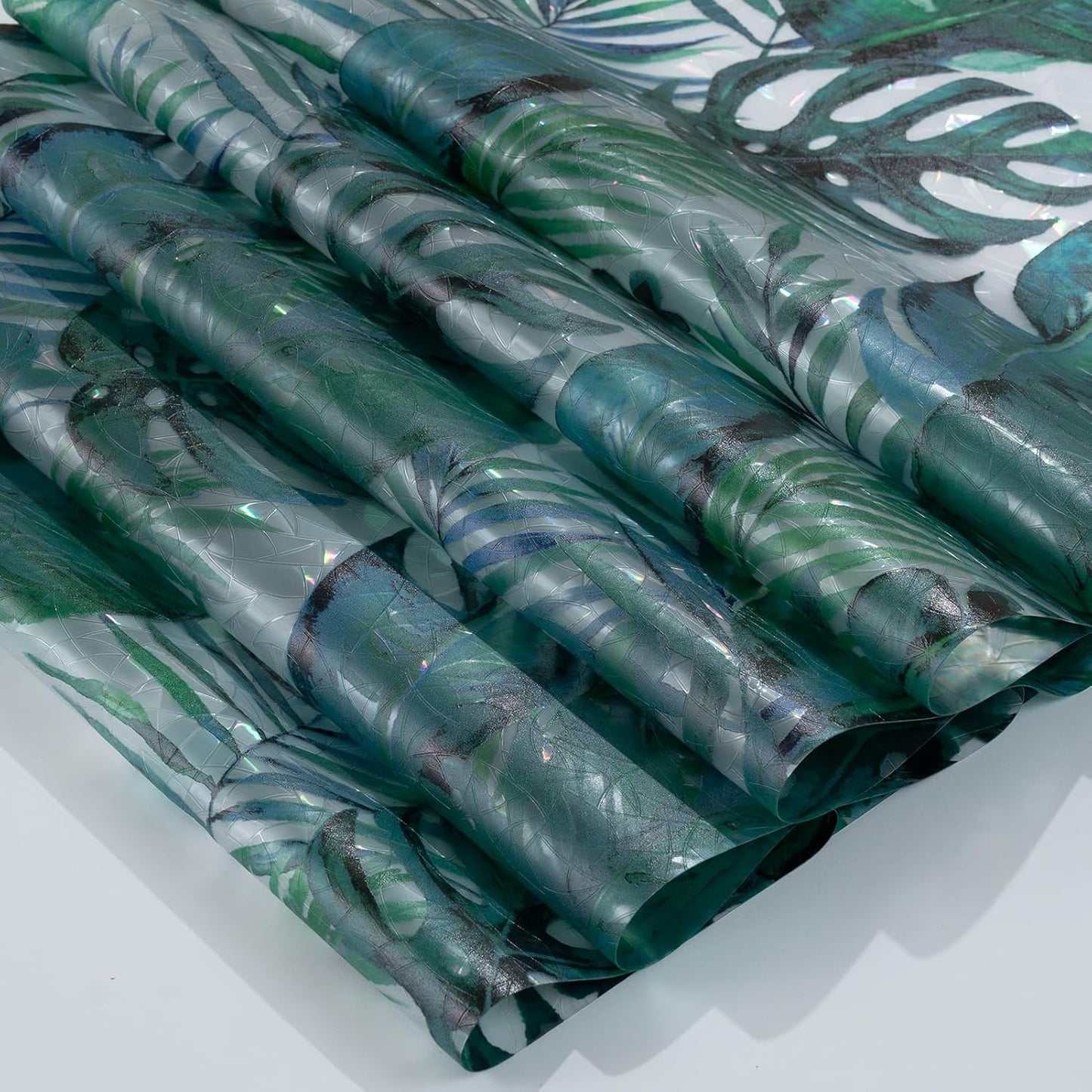 DKTIE Nature Pattern Rainbow Window Film Decorative Stained Glass Window Film Static Cling Films Easy Apply Removable Comes with Tools (U560-rainbow, 35.4" x 78.7")