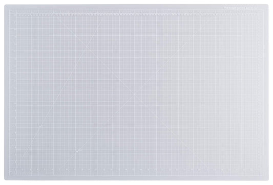 Dahle Vantage 10683 See-Through Premium Self-Healing Cutting Mat, 24"x36", 1/2" Grid, 5 Layers for Max Healing, Perfect for Crafts & Sewing, Clear