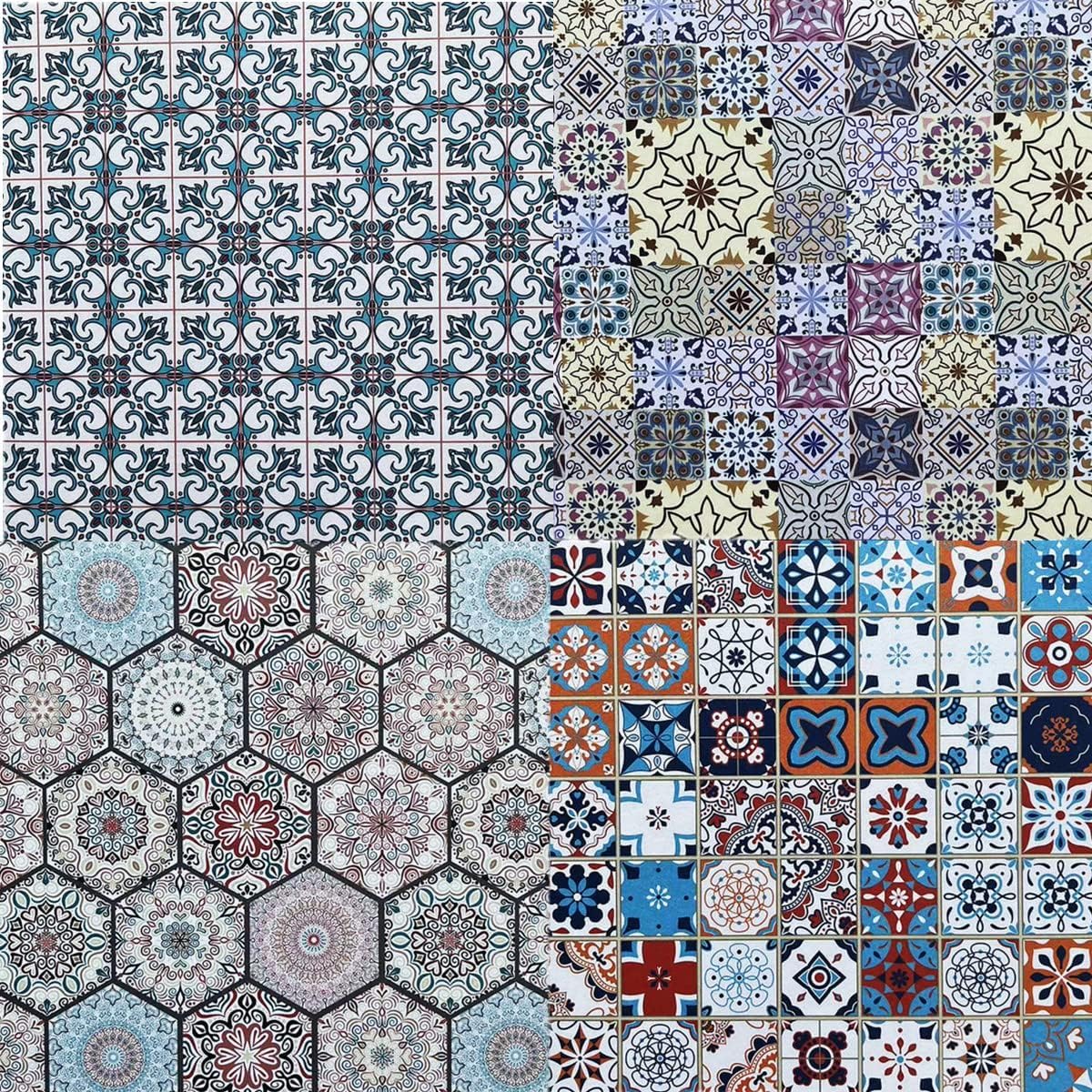 Groovy Boho Tribal Scrapbook Pad – 24 Bohemian Sheets for Scrapbooking, Junk Journals, Collage, Decoupage, Card Making & Mixed Media, 6x6 Single-Sided Craft Paper