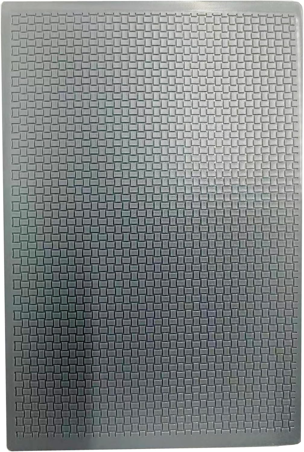 Arbuya Geometric Pattern Polymer Clay Texture Sheets for Earring Jewerly Making,Woodgrain Plaid Texture Mat for Polymer Clay Projects Polymer Clay Earrings Tools，4pcs/Pack