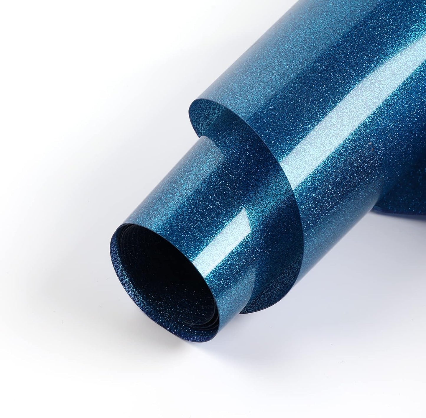 HTVRONT Royal Blue Glitter Heat Transfer Vinyl - 10" x 5FT Royal Blue Glitter HTV Vinyl for T-Shirts, Royal Blue Glitter Iron on Vinyl for All Cutter Machine（Royal Blue Glitter）