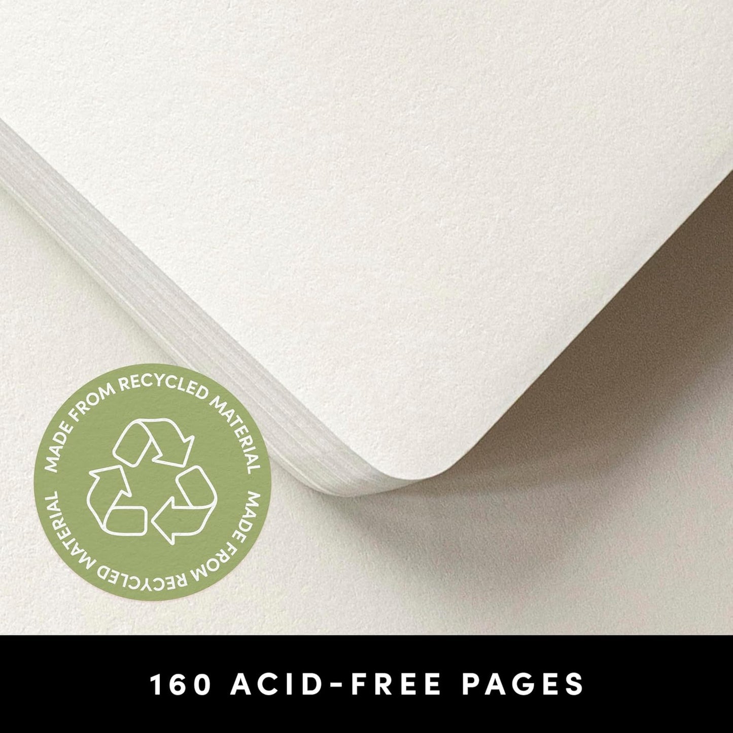 PAPERAGE Recycled Blank Journal Notebook, (Rose), 160 Pages, Medium 5.6 in x 8 in - 100 GSM Thick Paper – Hardcover Journaling Notebook for Work, School, Note Taking or Sketching