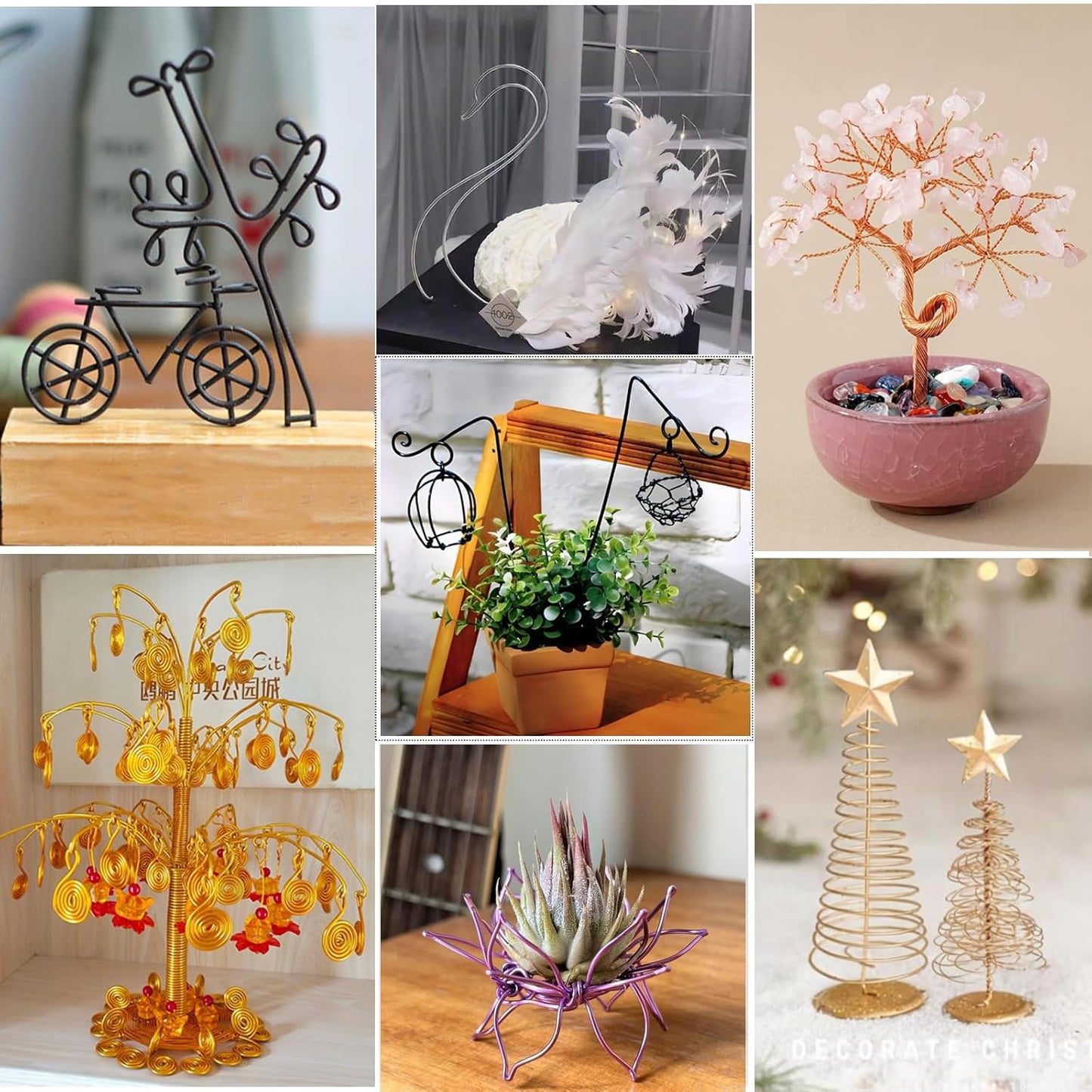 12 Gauge Ice Blue Aluminum Craft Wire (105FT) - Anodized for Jewelry Making, Beading Floral, Plant Gardening, Sculpting & Modeling Craft Wire (Ice Blue #24, 2mm)