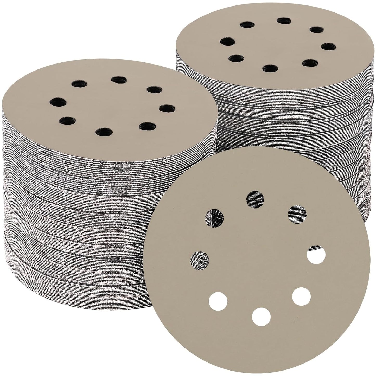 50PCS 5 inch Silicon Carbide Sanding Discs 6000 Grit, Wet Dry Orbital 5 Sander Hook and Loop Sandpaper Disc Ultra Fine Grit, Best for Metal,Automotive Precision Polishing