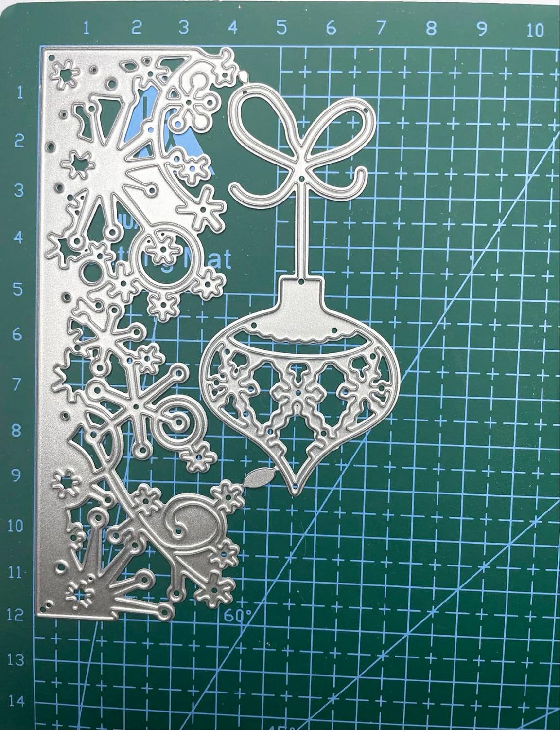 Metal Cutting Dies for Paper Card Making DIY Merry Christams Embossing Stencil Template Scrapbooking Mold Photo Album Arts Crafts Tools (Christmas Snowflake lantern-12x7.5cm)