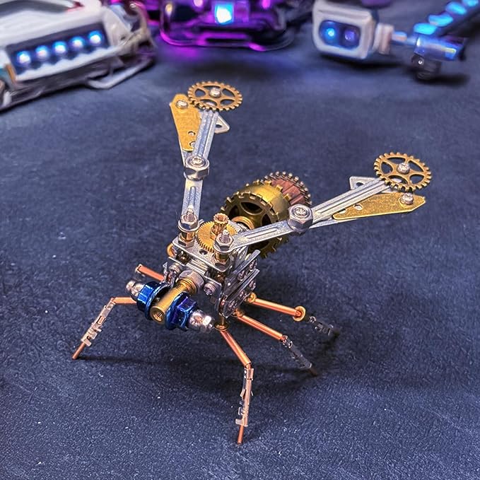 3D Metal Model Kits Insect Bug Mechanical Steampunk Science Kit Metal Building DIY Projects Arts and Crafts Hobby Kits Gift Ideas for Birthday & Christmas (Mechanical Insect)
