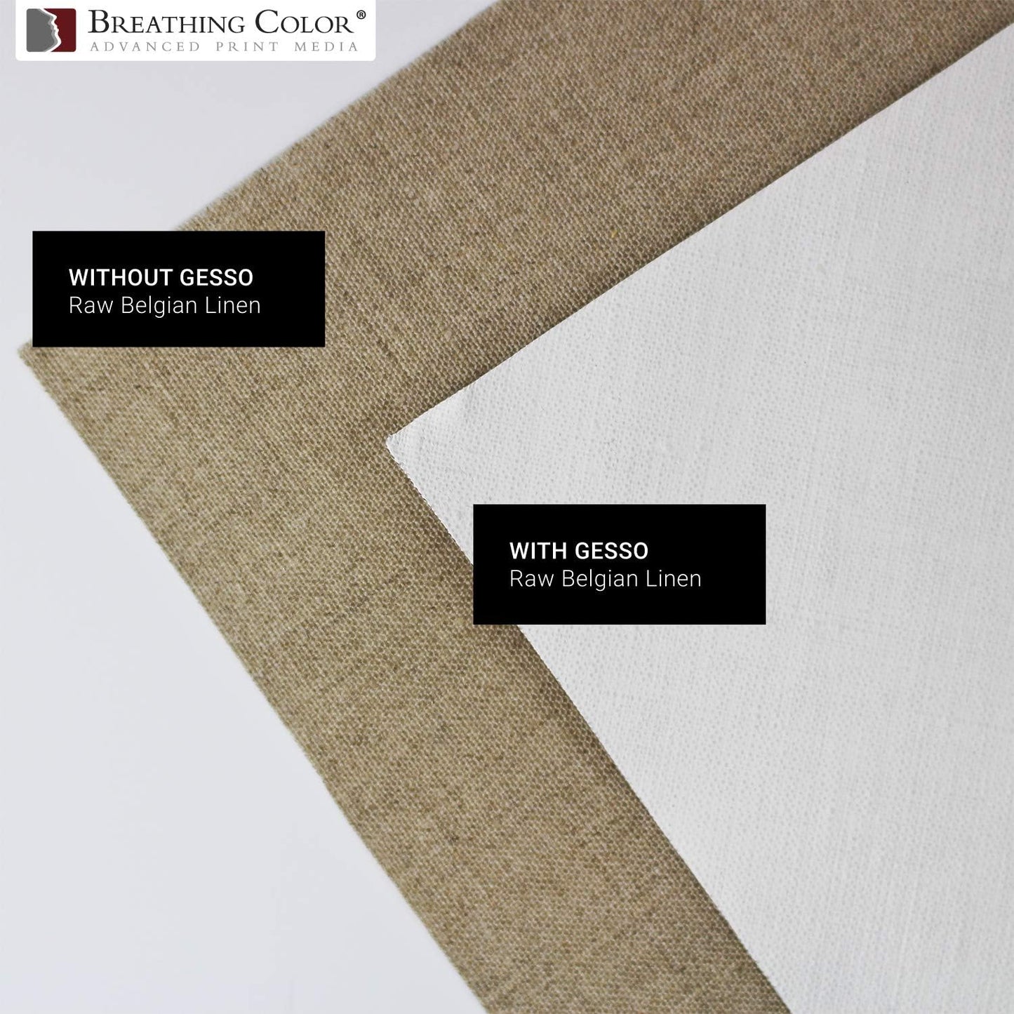 White Gesso Canvas Primer Bundle 8 oz. with Application Brush and Sandpaper. Keep Paint from Absorbing! Whether Acrylics, Oils, Watercolors or Pastels, Make Every Painting Look its Absolute Best