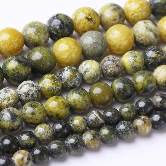 90PCS 4MM Australian Jade Natural Gemstone Round Stone Beads for Jewelry Making DIY Energy Stone Healing Power Bracelet 15"