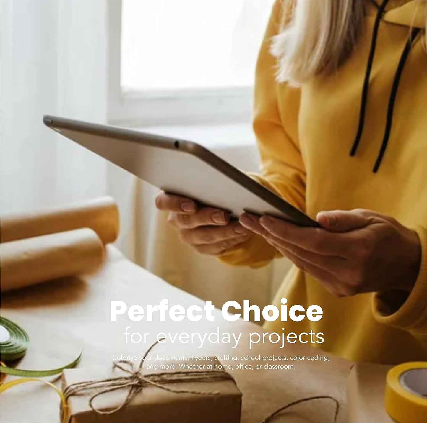 Kraft Cardstock Thick Paper 50 Sheets, 8.5" x 11" Heavyweight 92lb Cover Card Stock for Crafts and DIY Cards Making