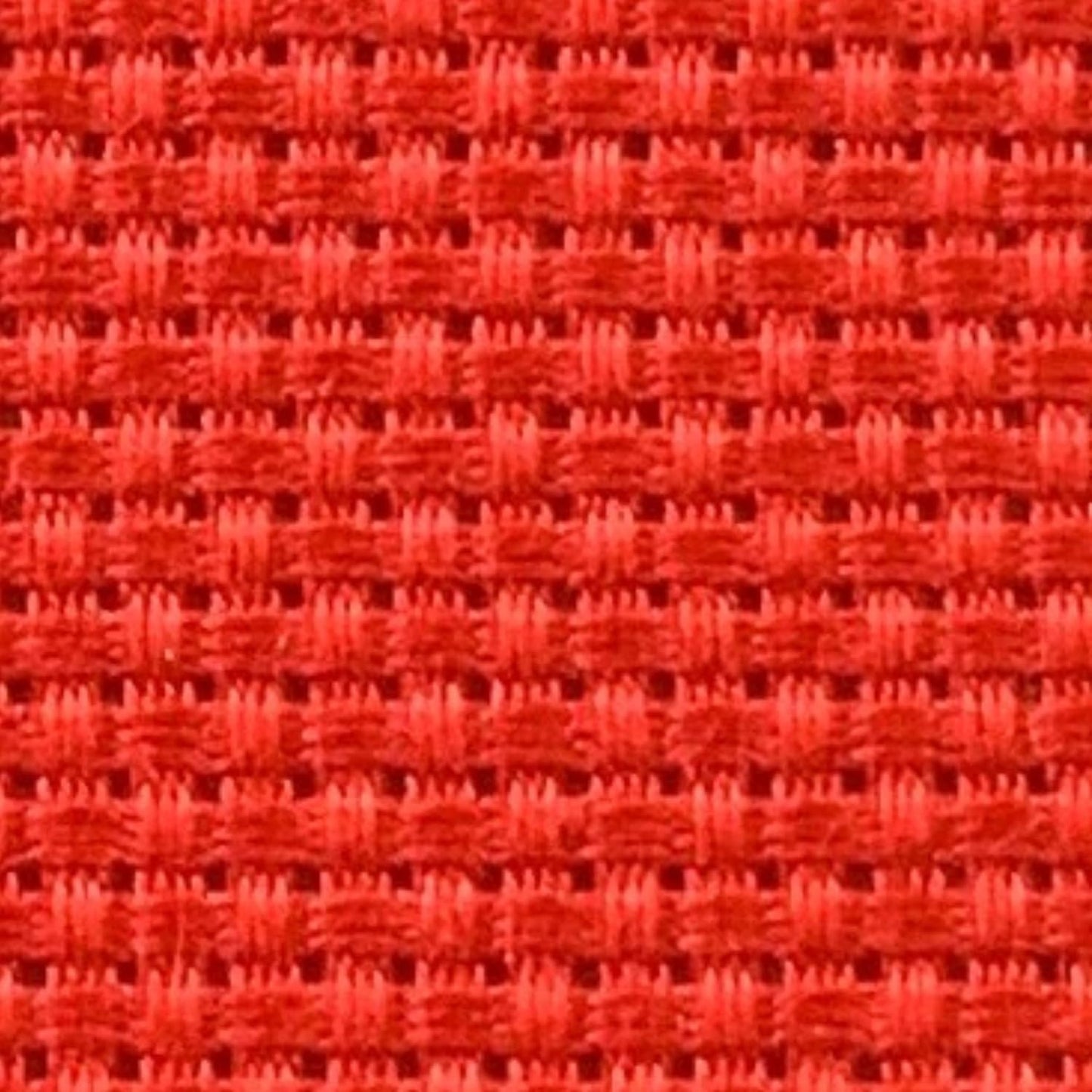2 Sheets of Red 11 Count Aida Cloth – 21 x 21 Inch Pre-Cut Fabric Squares – Cross Stitch Fabric – 100% Cotton – Ideal for Needlework & Embroidery – The Knotty Unicorn