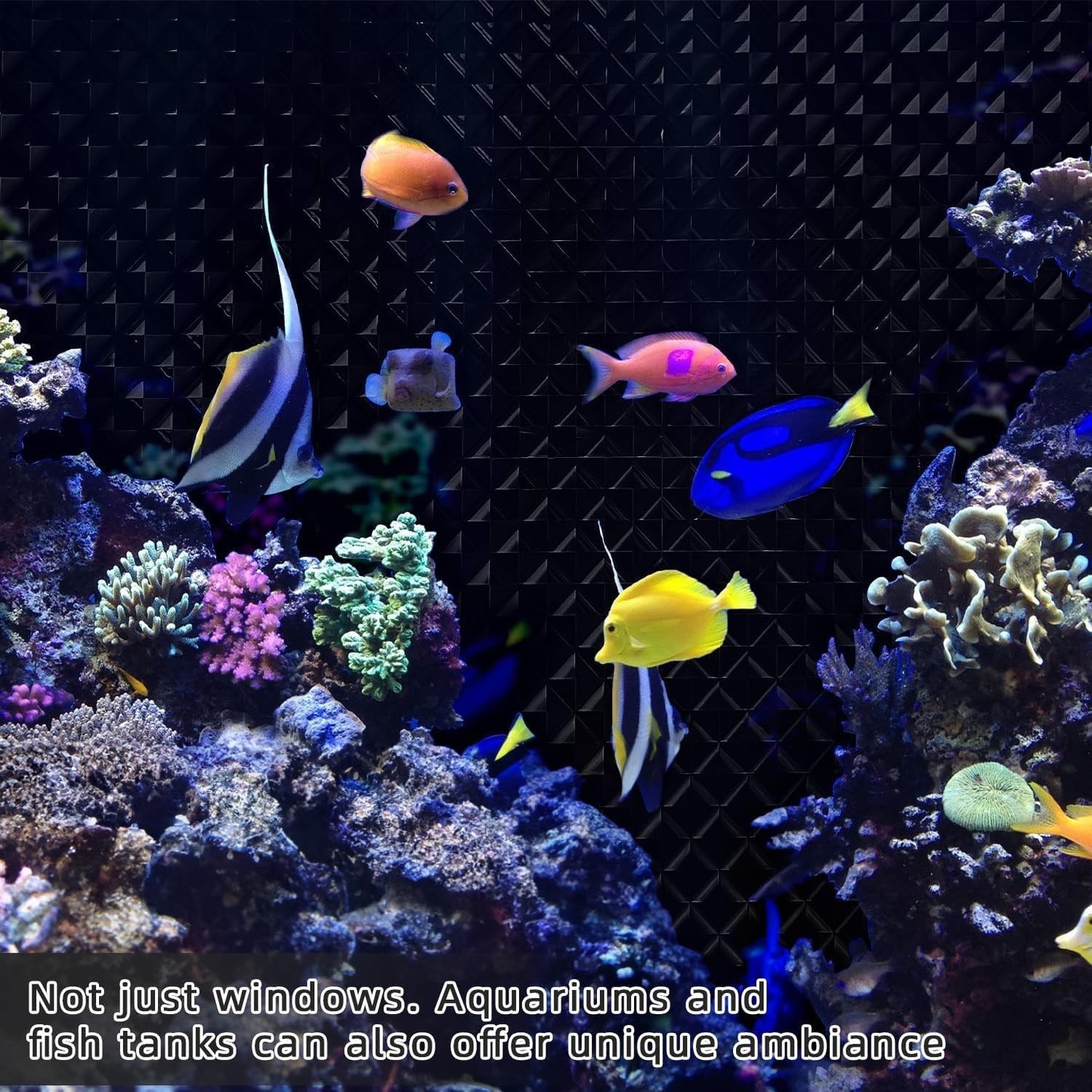 Qualsen Blackout Window Film, 𝟑𝐃𝐕𝐢𝐬𝐮𝐚𝐥𝐀𝐩𝐩𝐞𝐚𝐥 100% Light Sun Blocking Privacy Film for Glass Windows, Removable No Glue Black Out Window Tint for Home Day Sleep Garage 47.2×78.7inch