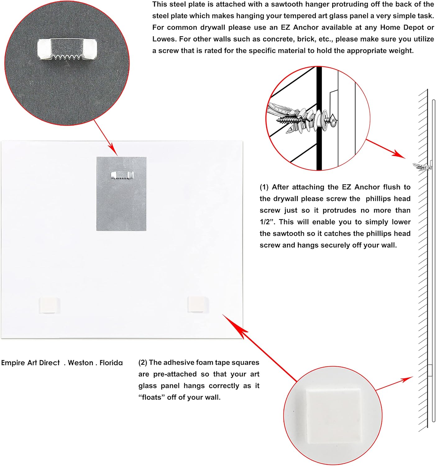 Empire Art Direct Frameless Free Floating Tempered Glass Panel Graphic Wall Art Ready to Hang, 16" x 20", Green Flower